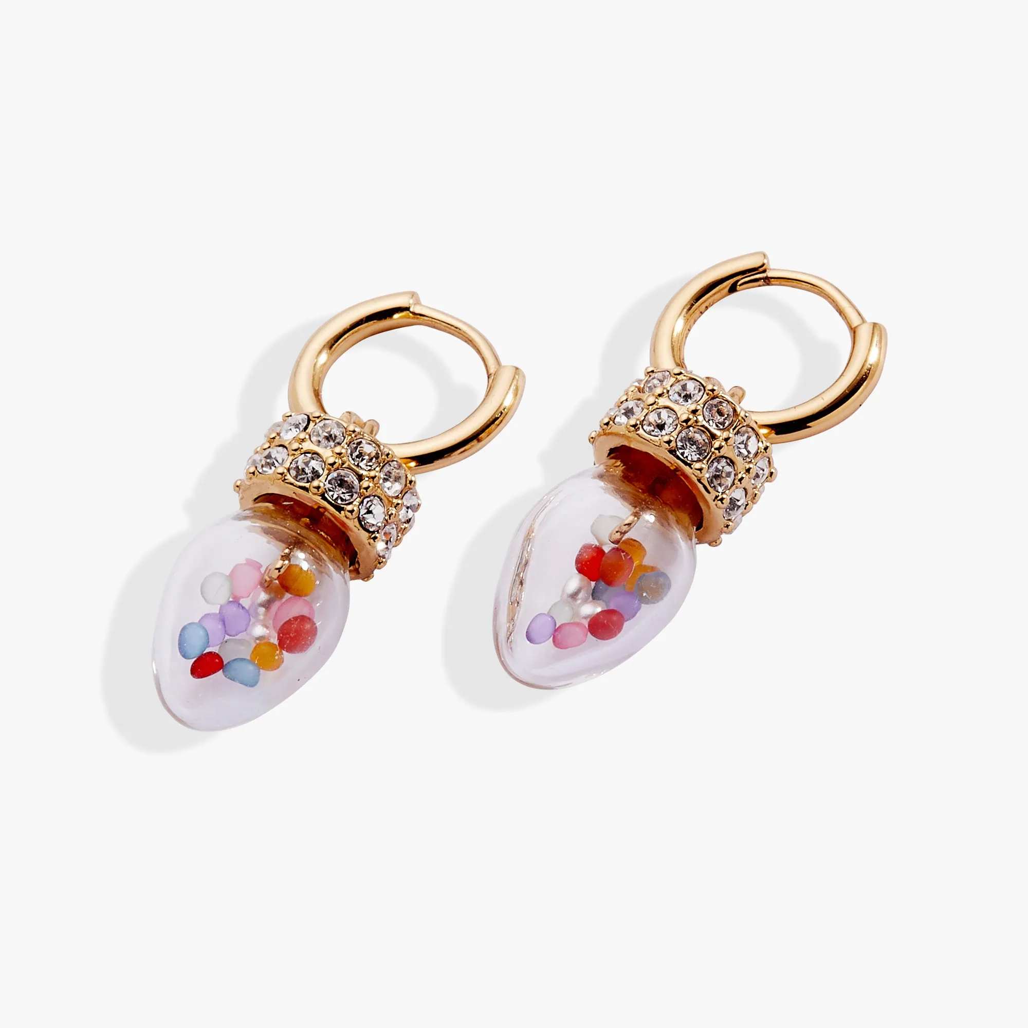 Christmas Light Bulb Shaker Huggie Hoop Earrings sold by Alex and Ani product image thumbnail 3