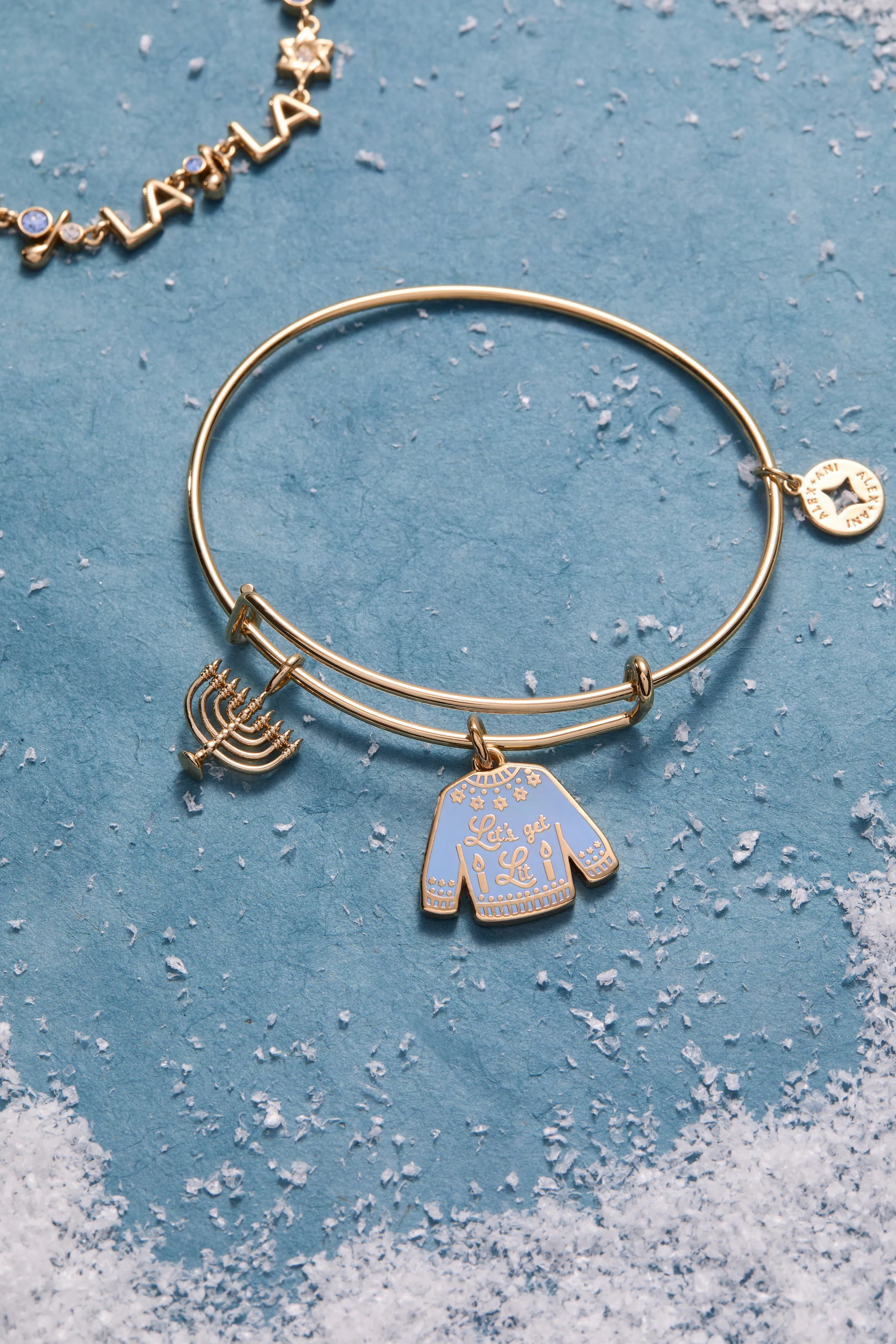 Hanukkah 'Let's get Lit' Ugly Sweater & Menorah Bangle sold by Alex and Ani product image thumbnail 4