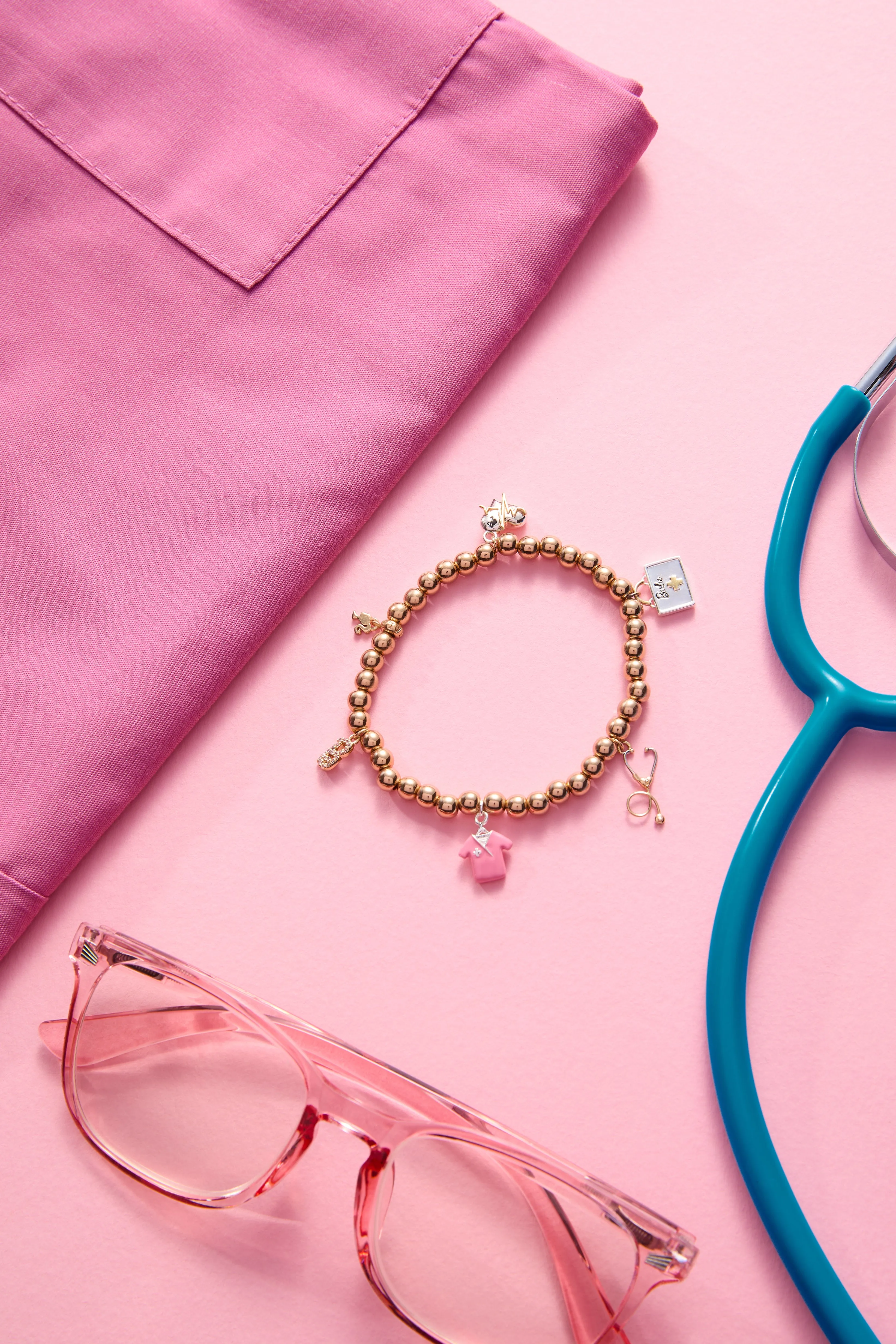 Barbie™ Medical Stretch Bracelet sold by Alex and Ani product image thumbnail 5