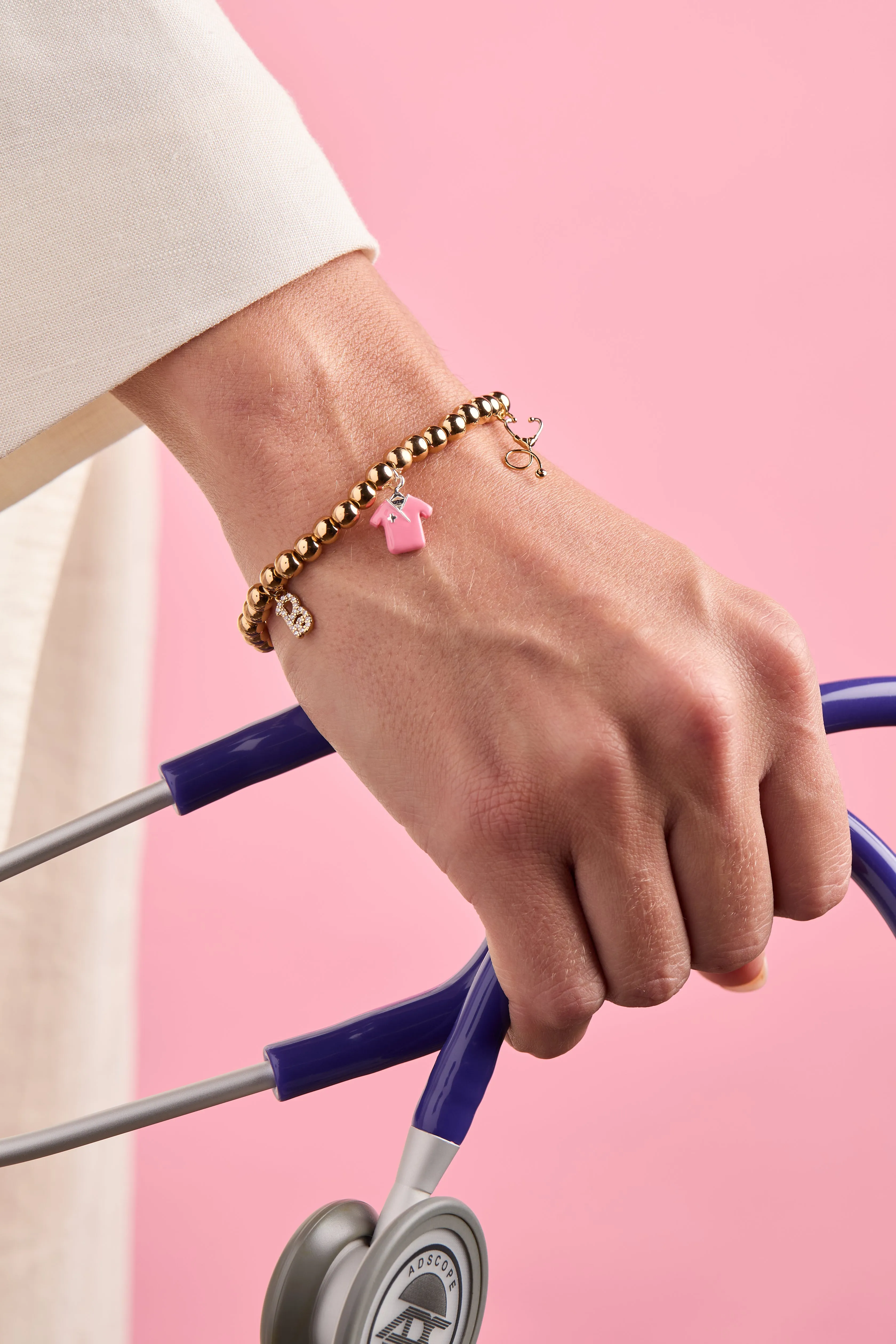 Barbie™ Medical Stretch Bracelet sold by Alex and Ani product image thumbnail 2