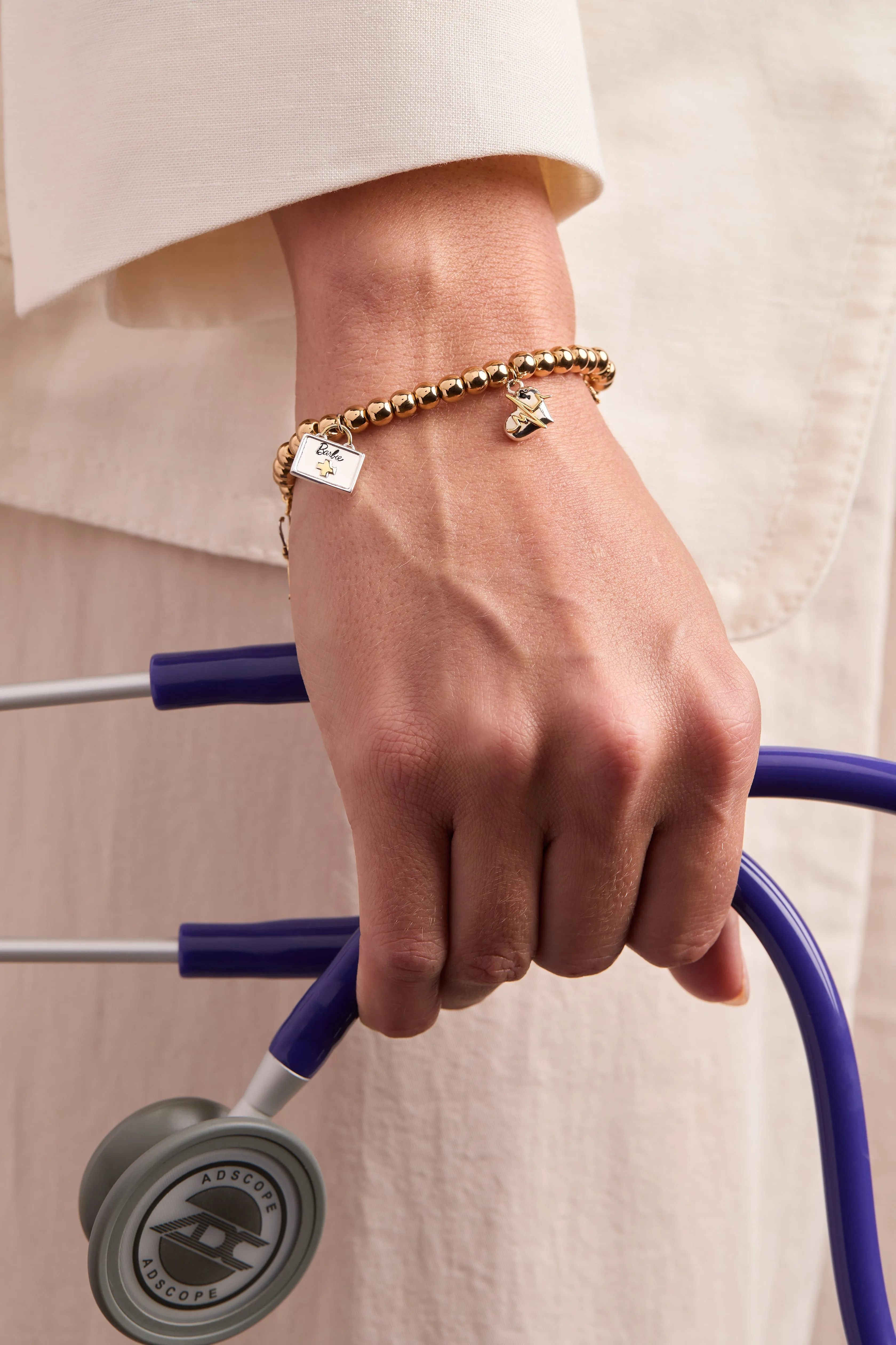 Barbie™ Medical Stretch Bracelet sold by Alex and Ani product image thumbnail 4