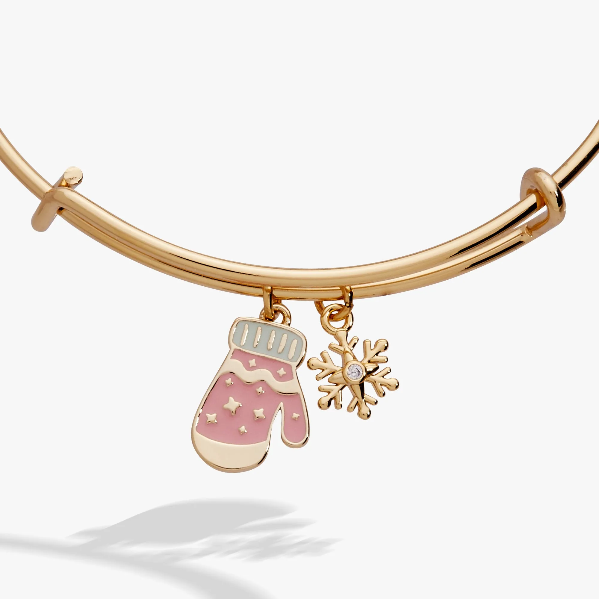 Winter Wonderland Mitten and Snowflake Charm Bangle sold by Alex and Ani product image thumbnail 3