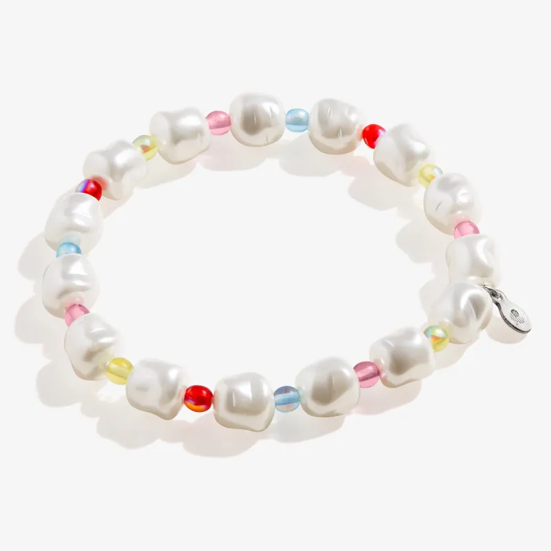 Pearl Color Pop Beaded Stretch Bracelet sold by Alex and Ani