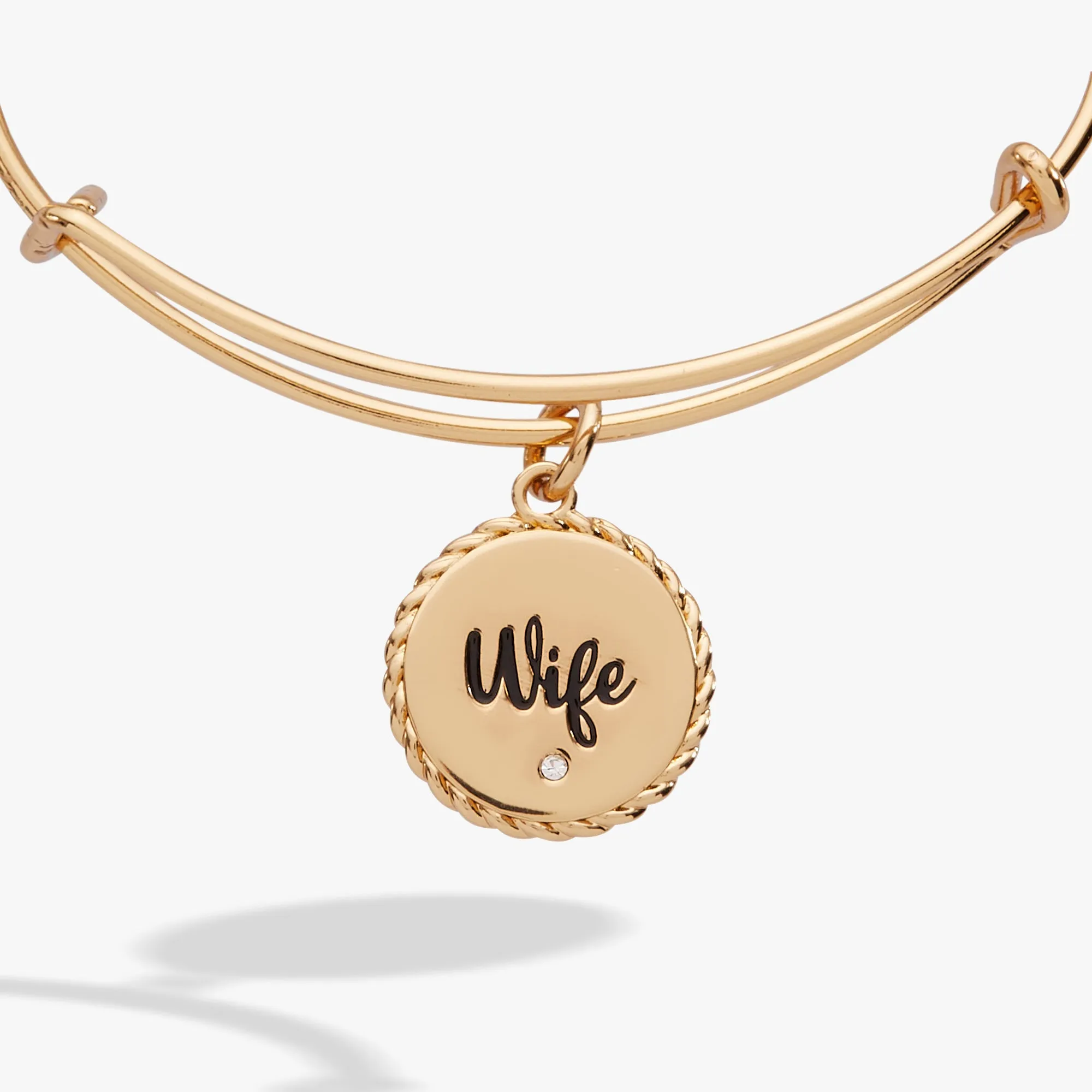 Wife 'True Love Stories Never Have Endings' Charm Bangle sold by Alex and Ani product image thumbnail 3