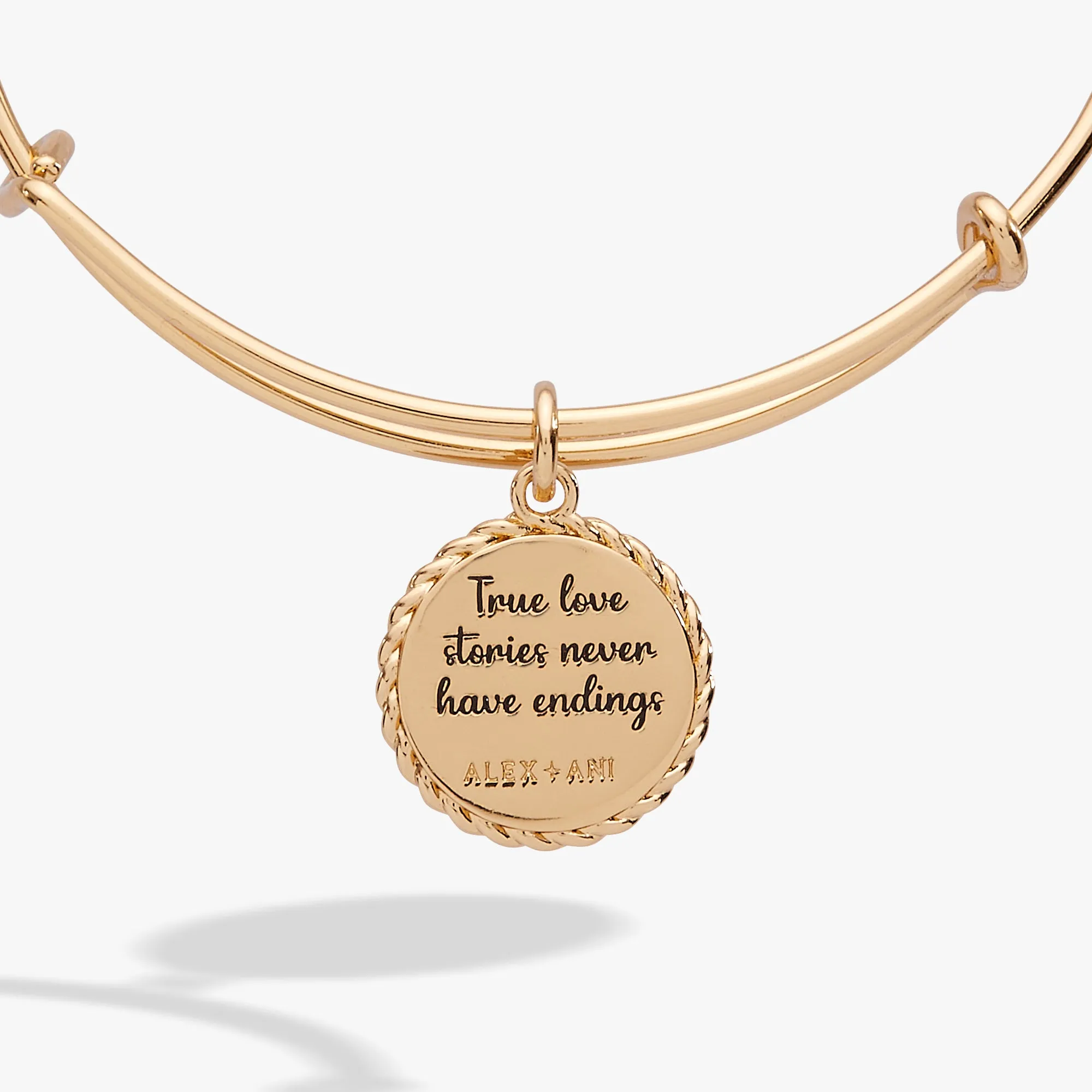 Wife 'True Love Stories Never Have Endings' Charm Bangle sold by Alex and Ani product image thumbnail 2