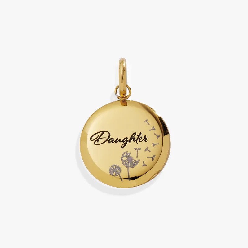 Daughter Dandelion Disc Charm sold by Alex and Ani