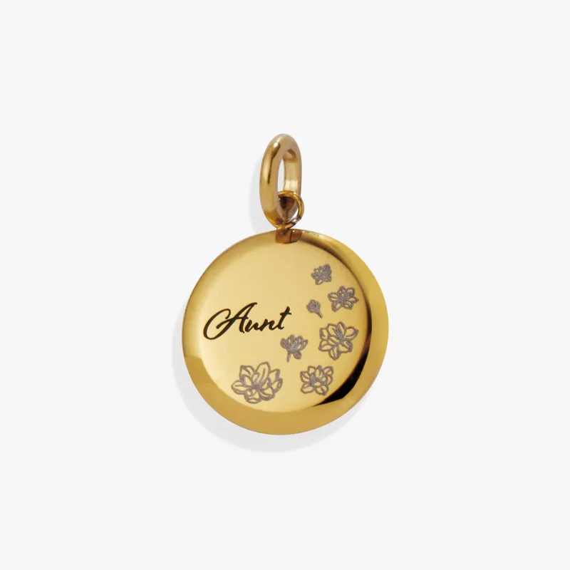 Aunt Flower Disc Charm sold by Alex and Ani