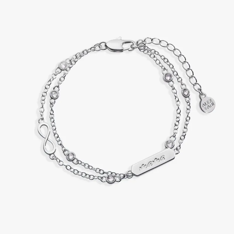 Mama Infinity Chain Double Strand Bracelet sold by Alex and Ani