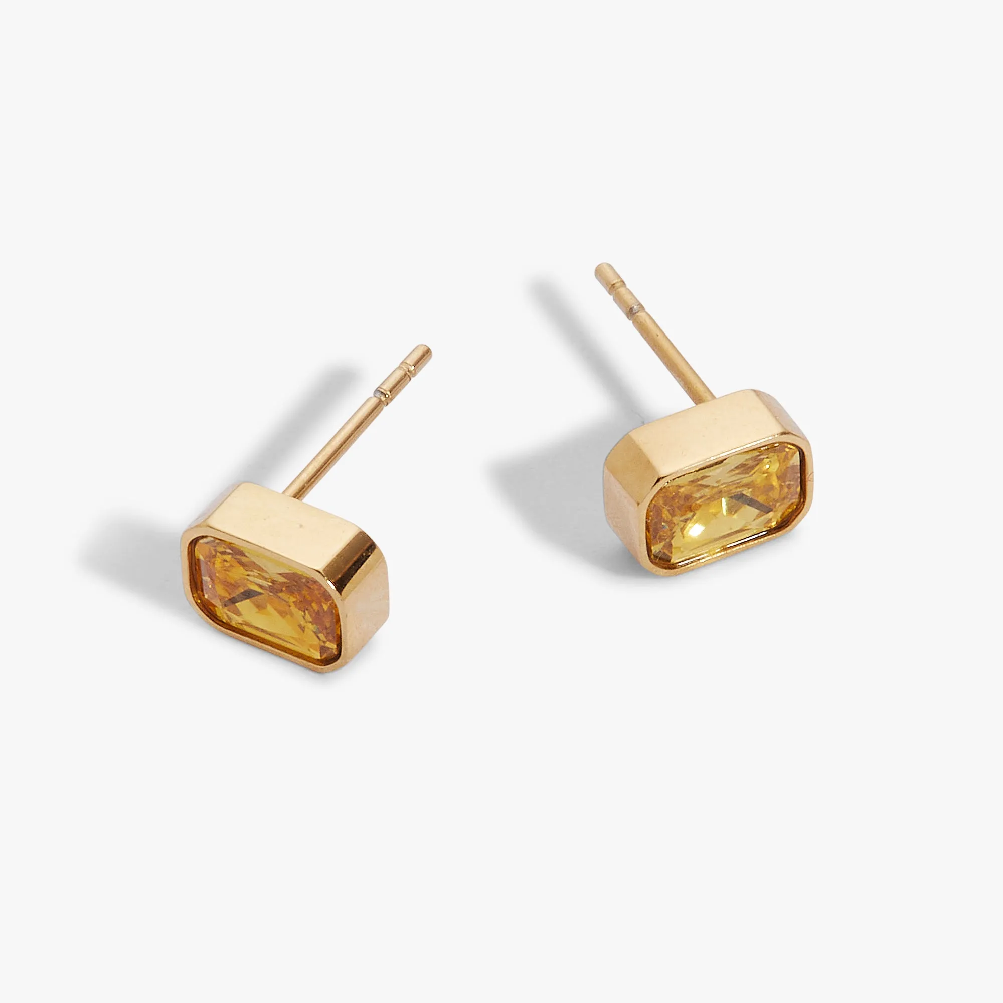 November Emerald-Cut Birthstone Stud Earrings sold by Alex and Ani product image thumbnail 2