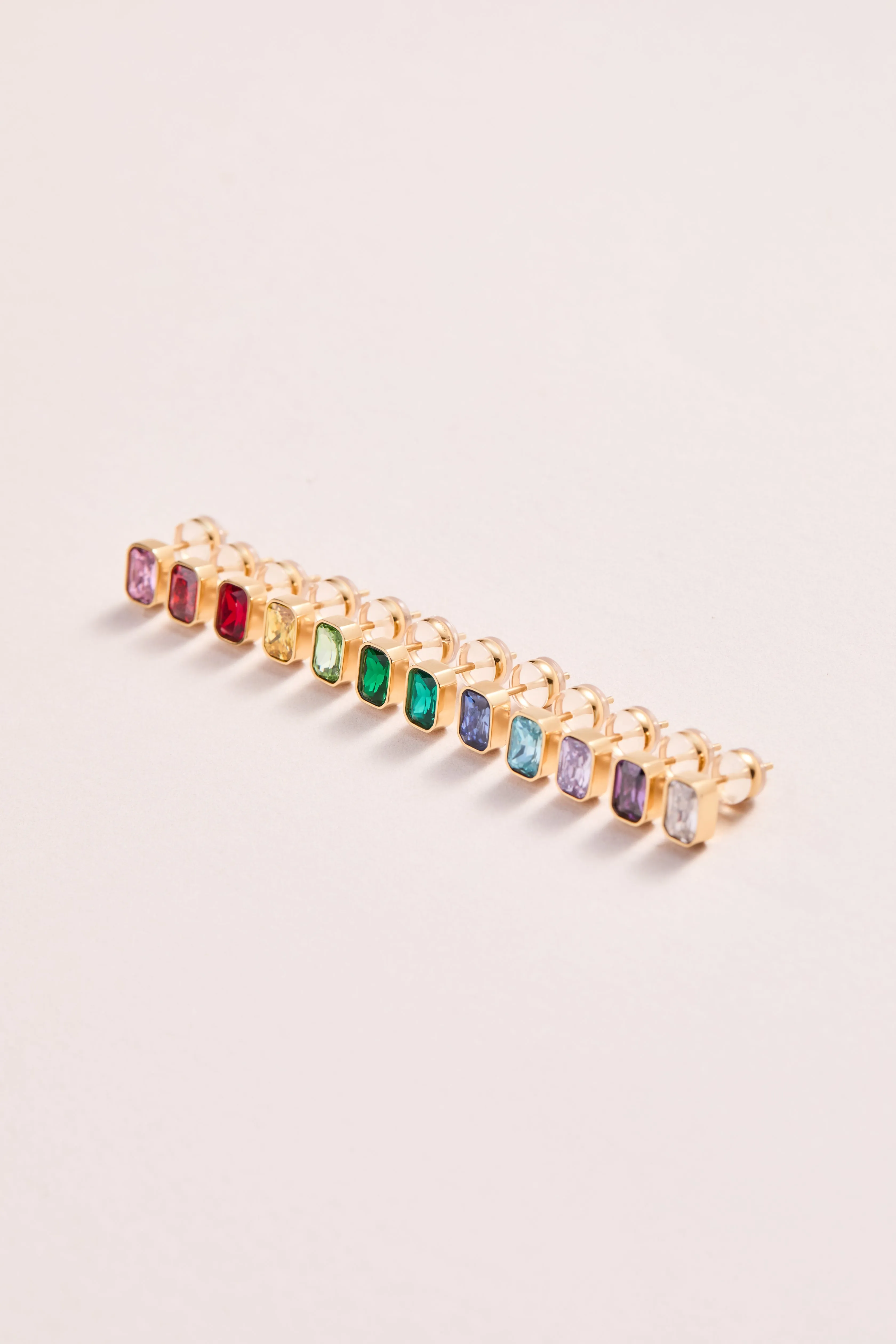 August Emerald-Cut Birthstone Stud Earrings sold by Alex and Ani product image thumbnail 5