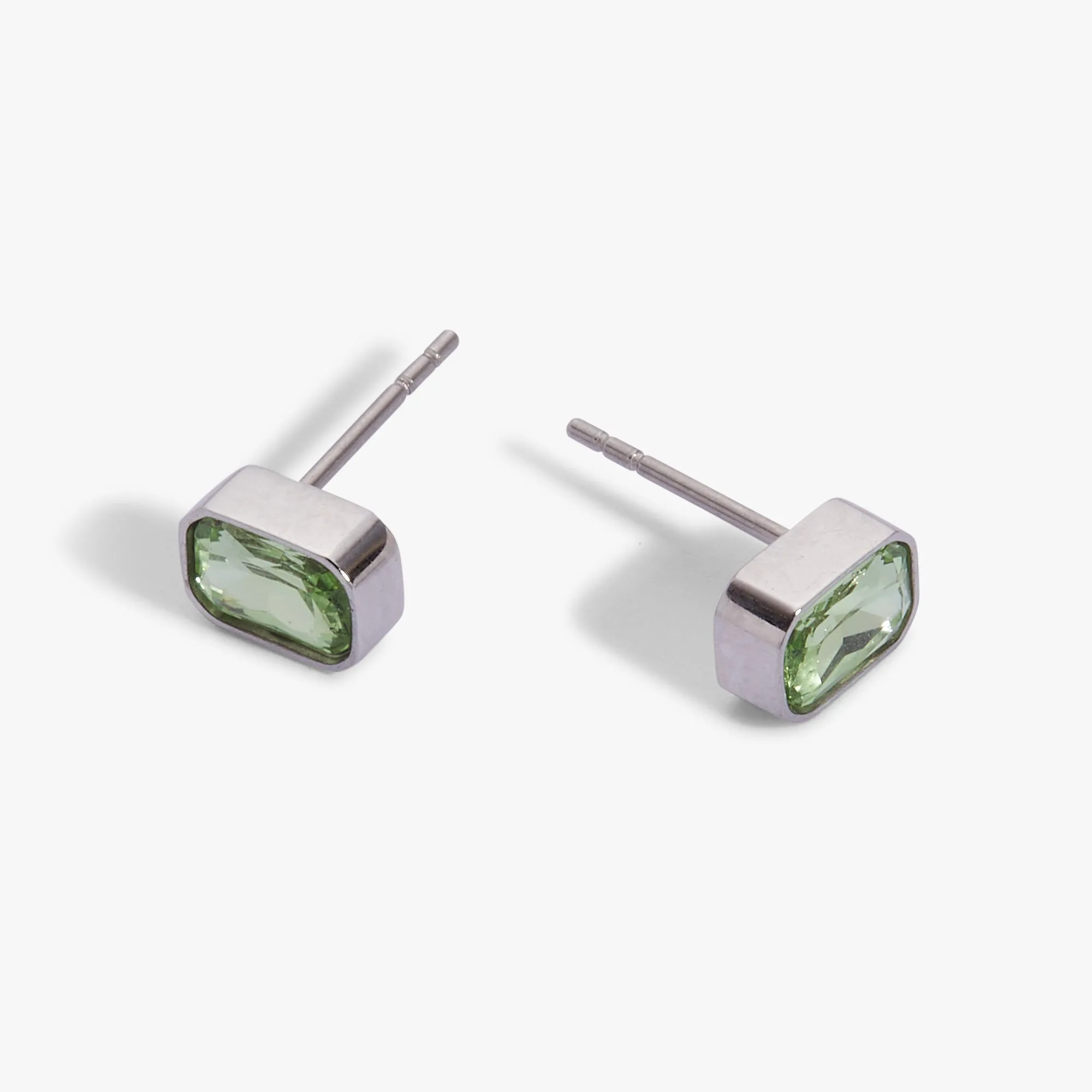 August Emerald-Cut Birthstone Stud Earrings sold by Alex and Ani product image thumbnail 4