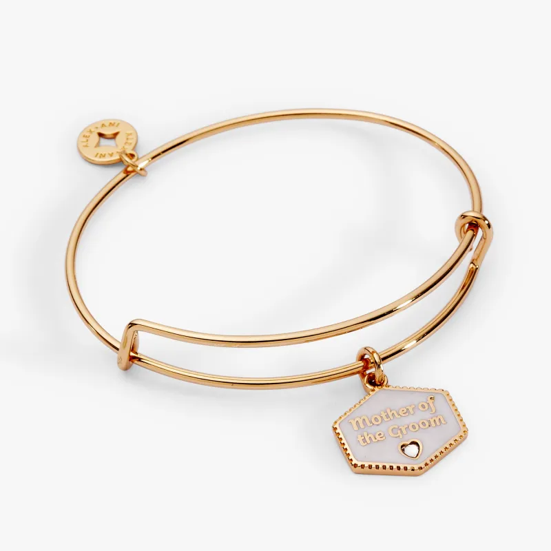 Mother of the Groom Mother of Pearl Charm Bangle sold by Alex and Ani