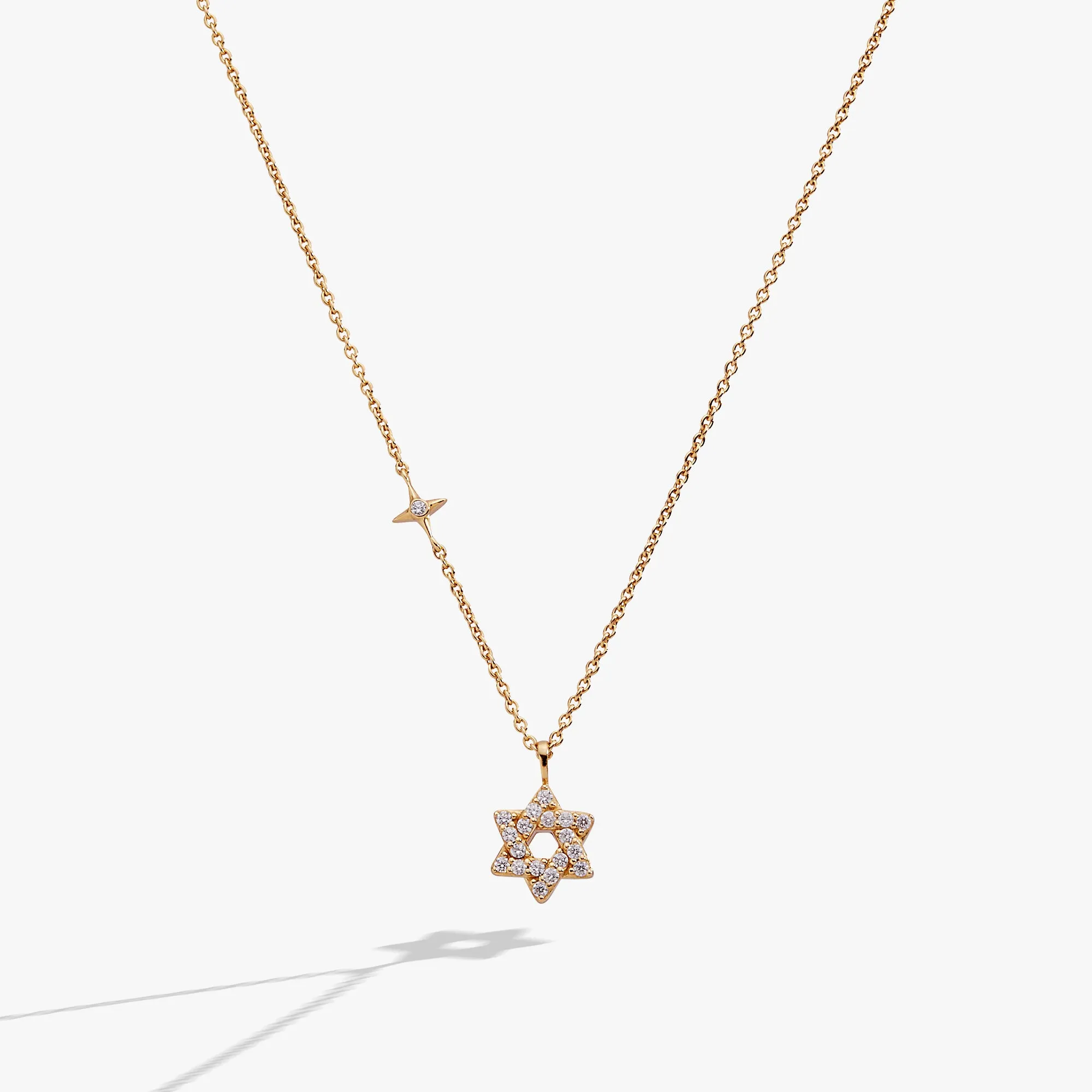Star of David Delicate Pave Crystal Pendant Necklace sold by Alex and Ani