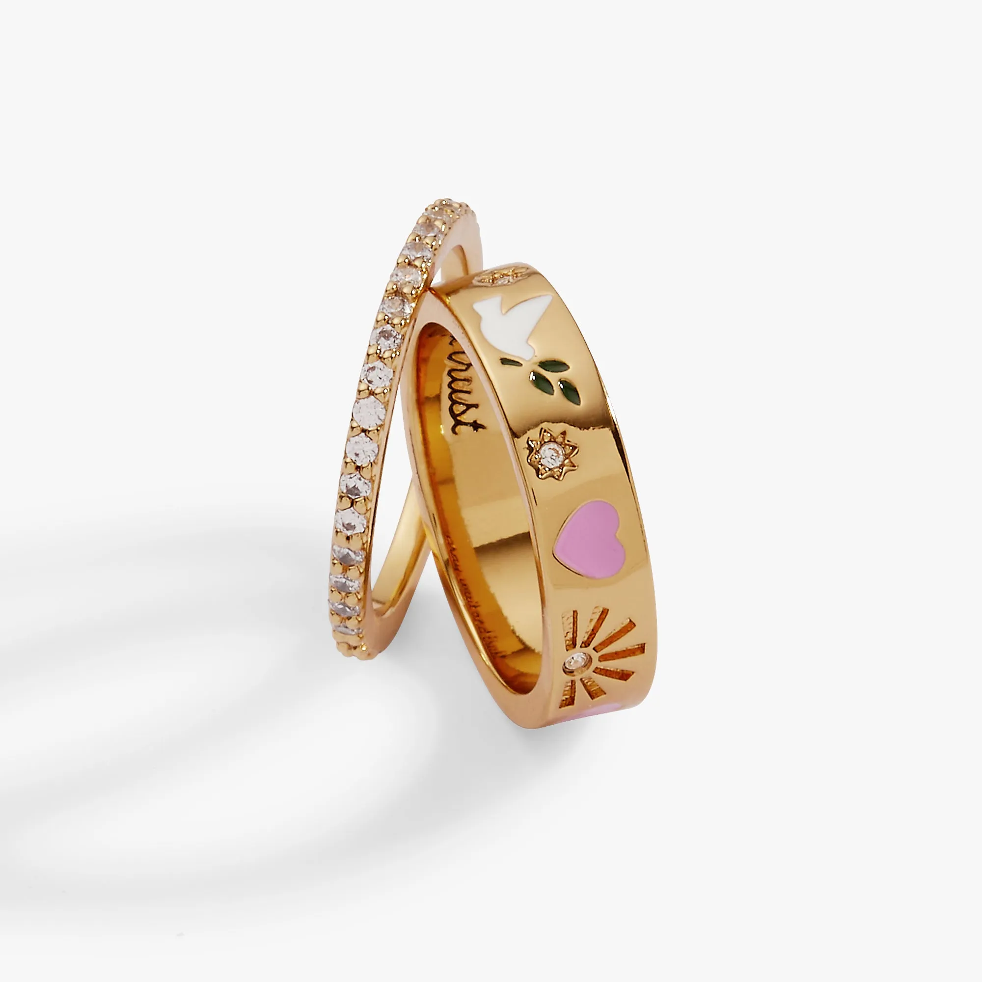 'Pray, Wait and Trust' Ring Set of 2 sold by Alex and Ani product image thumbnail 3