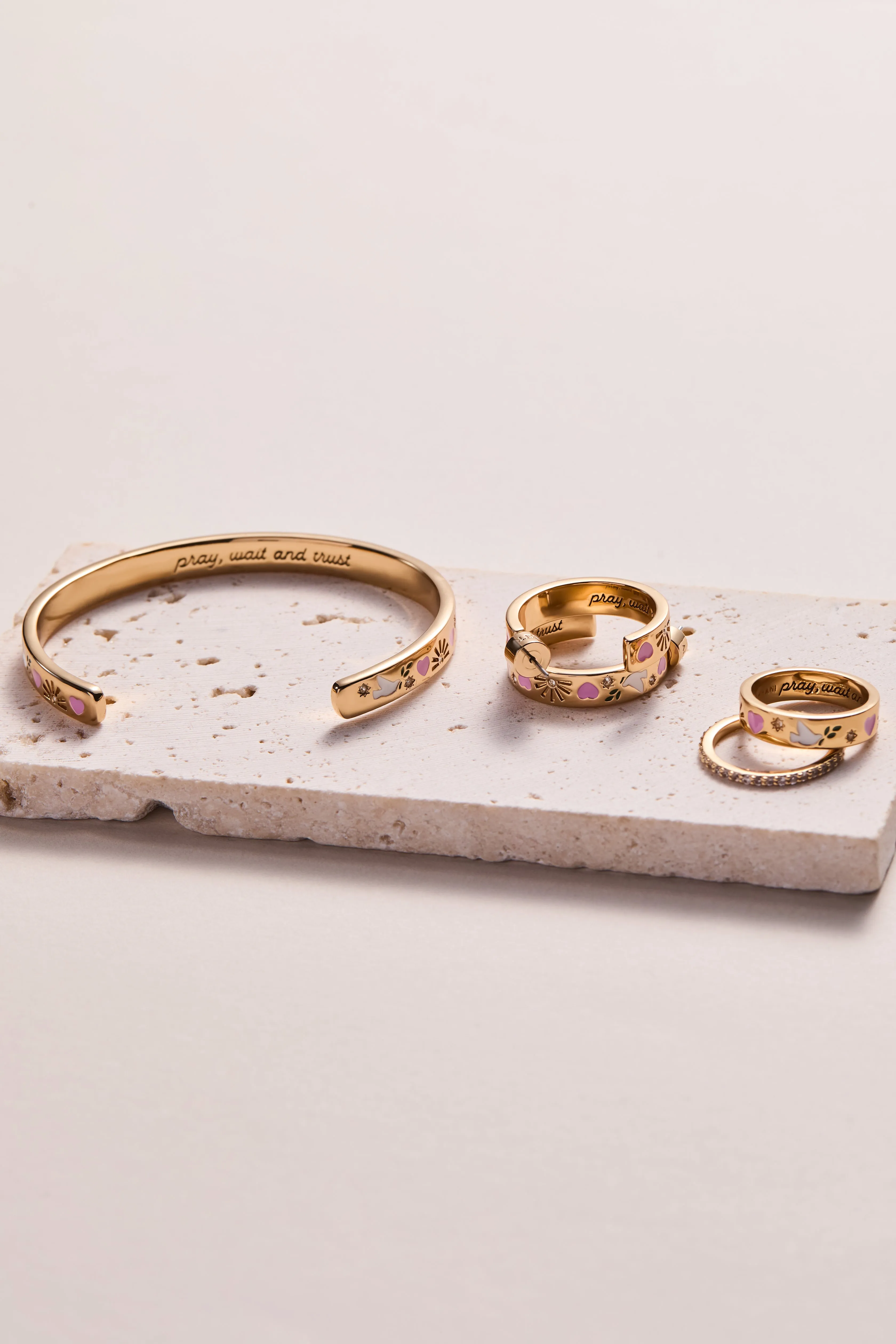 'Pray, Wait and Trust' Ring Set of 2 sold by Alex and Ani product image thumbnail 5