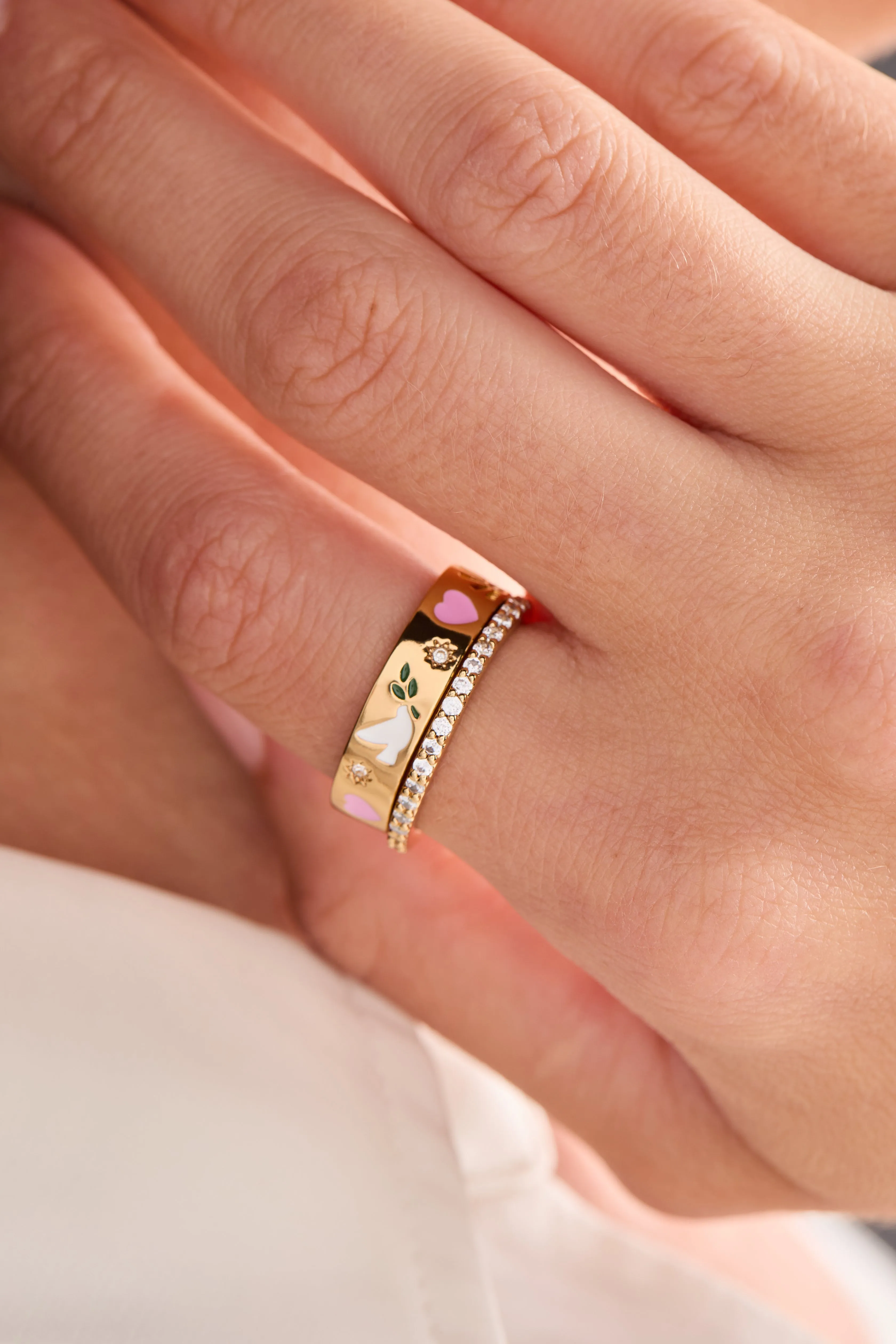 'Pray, Wait and Trust' Ring Set of 2 sold by Alex and Ani product image thumbnail 2