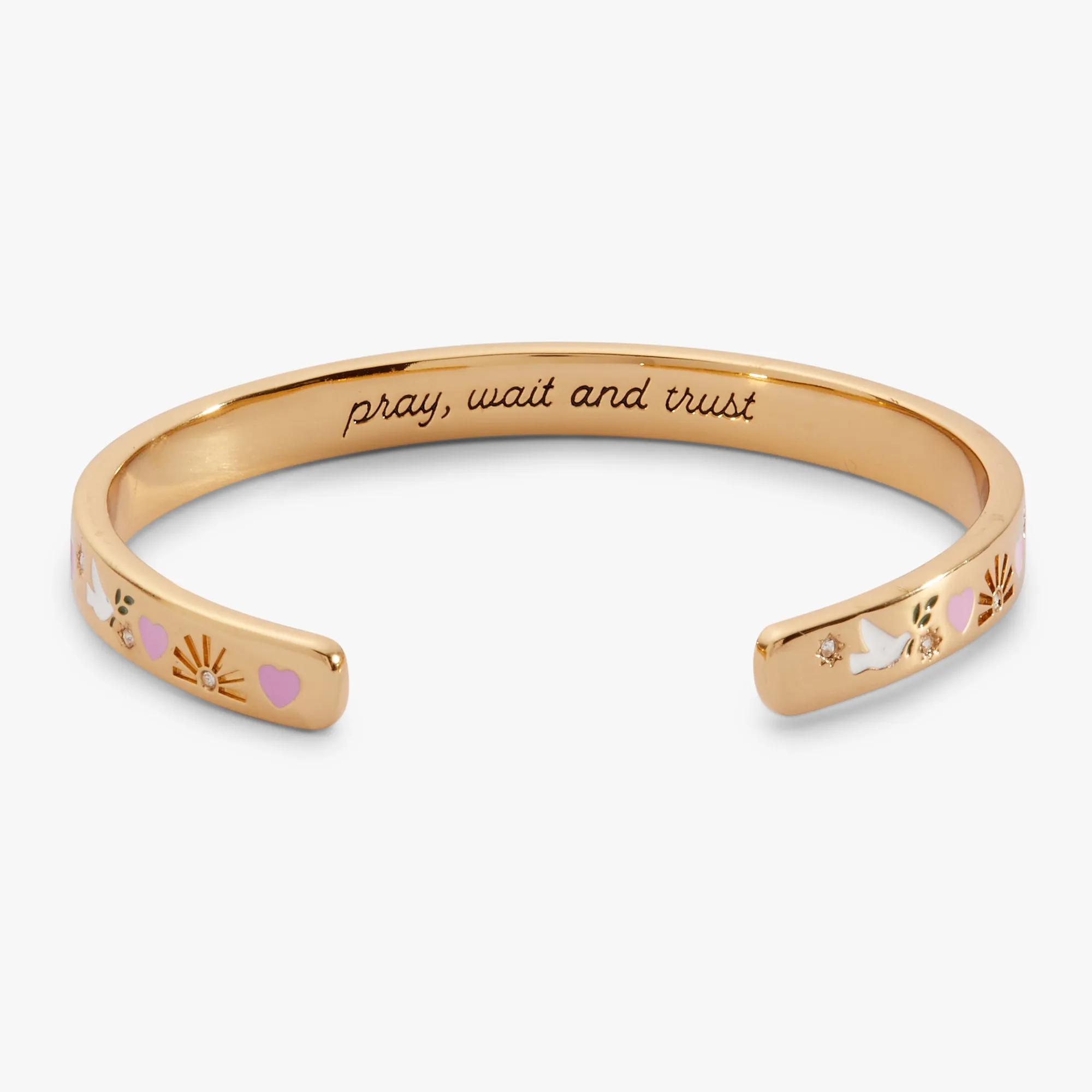 'Pray, Wait and Trust' Cuff Bracelet sold by Alex and Ani product image thumbnail 4