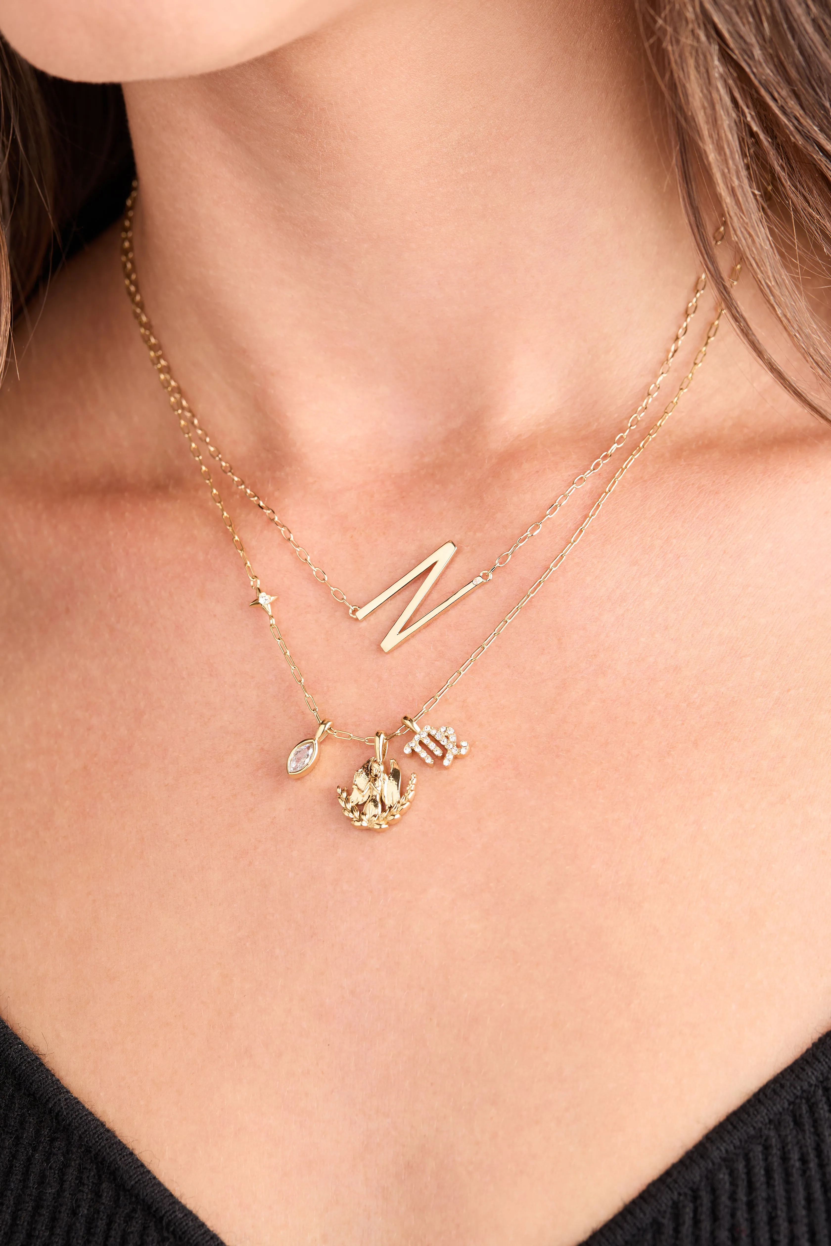 Virgo Zodiac Charm Cluster Necklace sold by Alex and Ani product image thumbnail 2