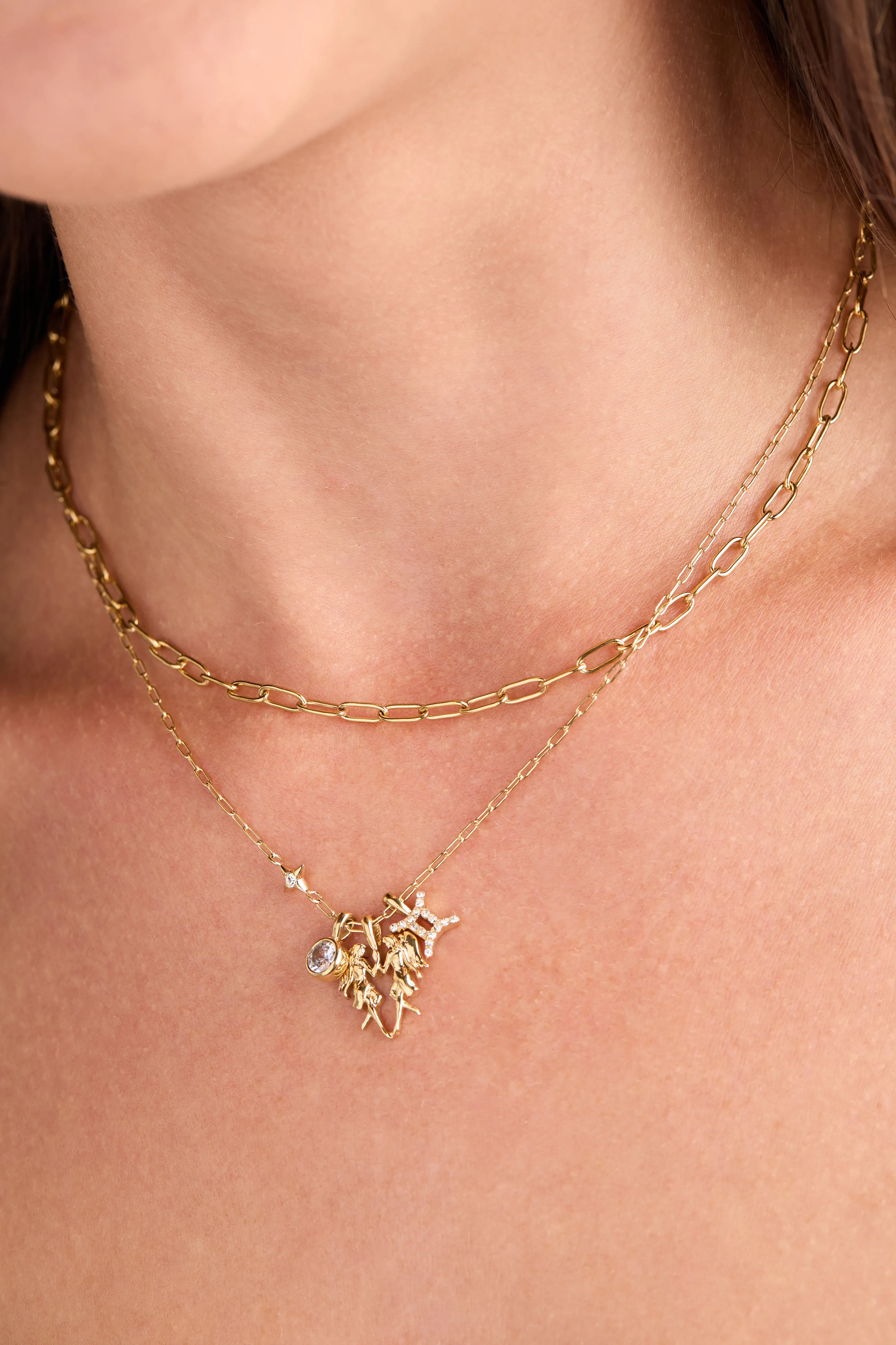Gemini Zodiac Charm Cluster Necklace sold by Alex and Ani product image thumbnail 2