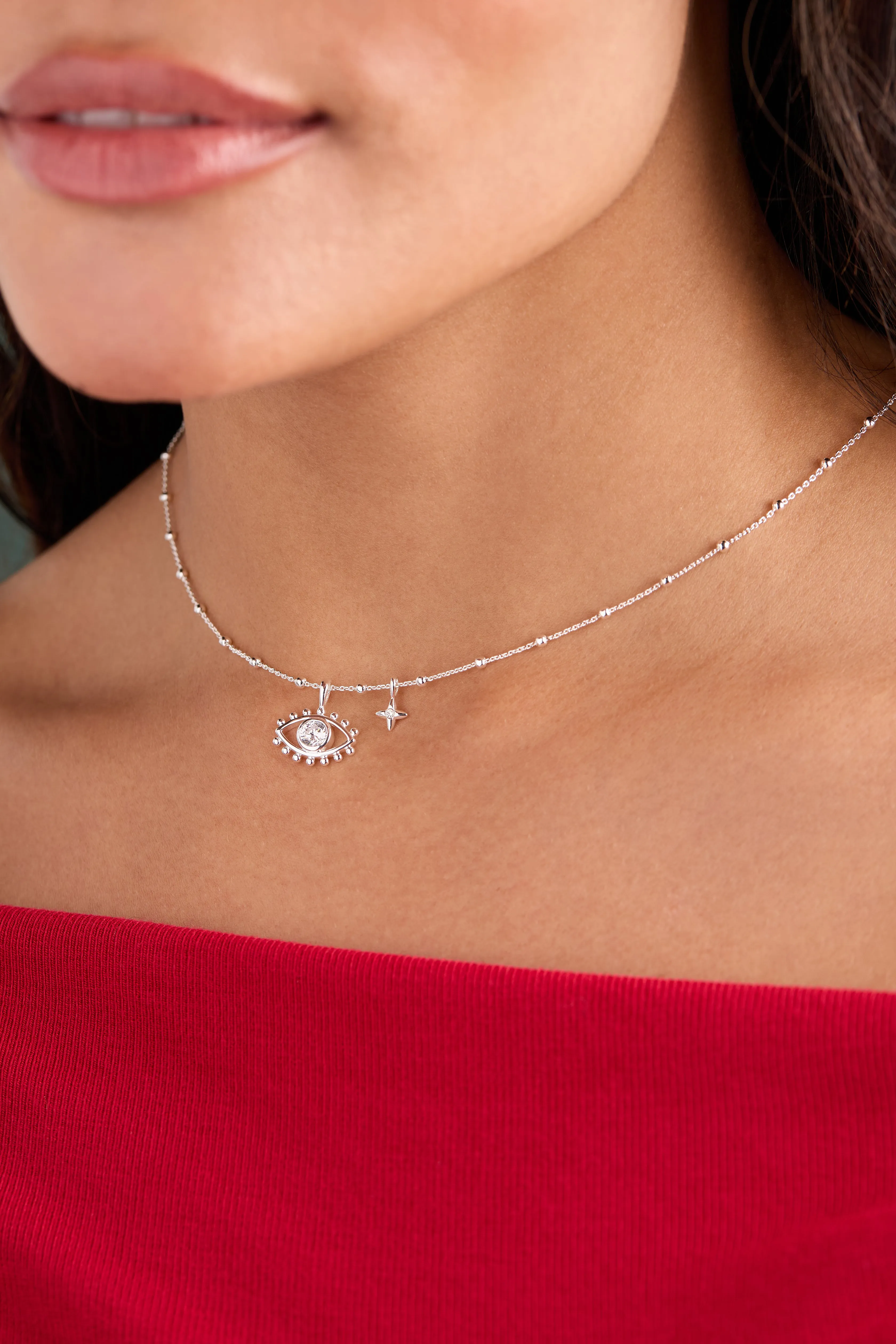 Evil Eye Duo Charm Necklace sold by Alex and Ani product image thumbnail 2