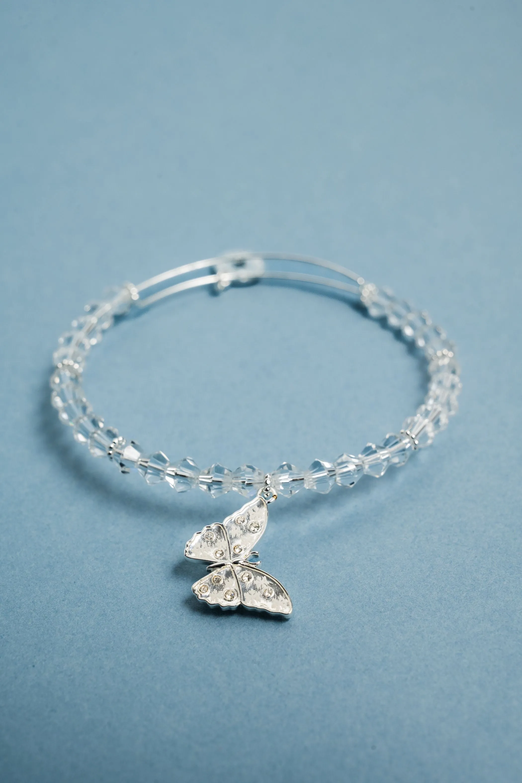 Glass Butterfly Beaded Charm Bangle sold by Alex and Ani product image thumbnail 4