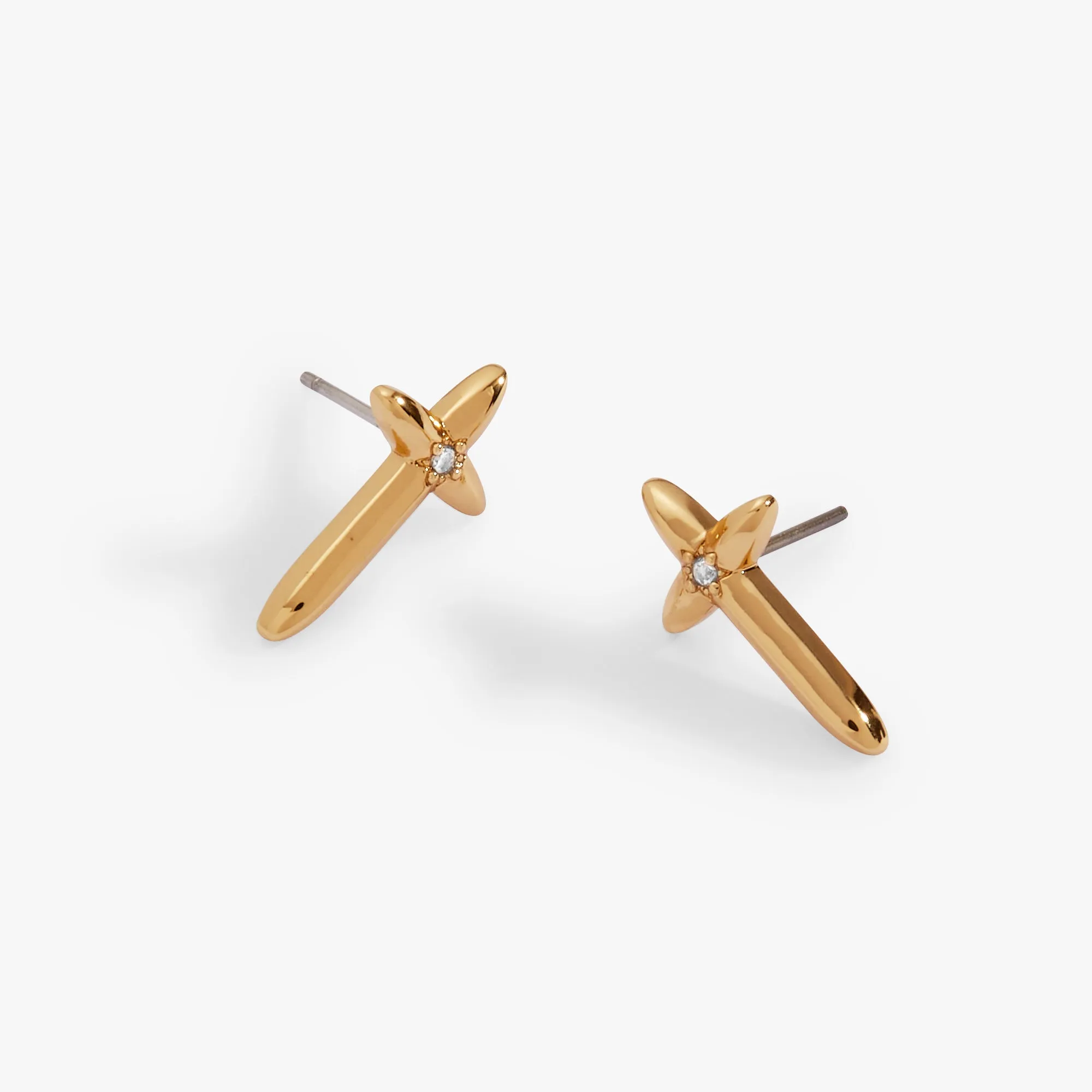 4:13 Cross Stud Earrings sold by Alex and Ani product image thumbnail 4