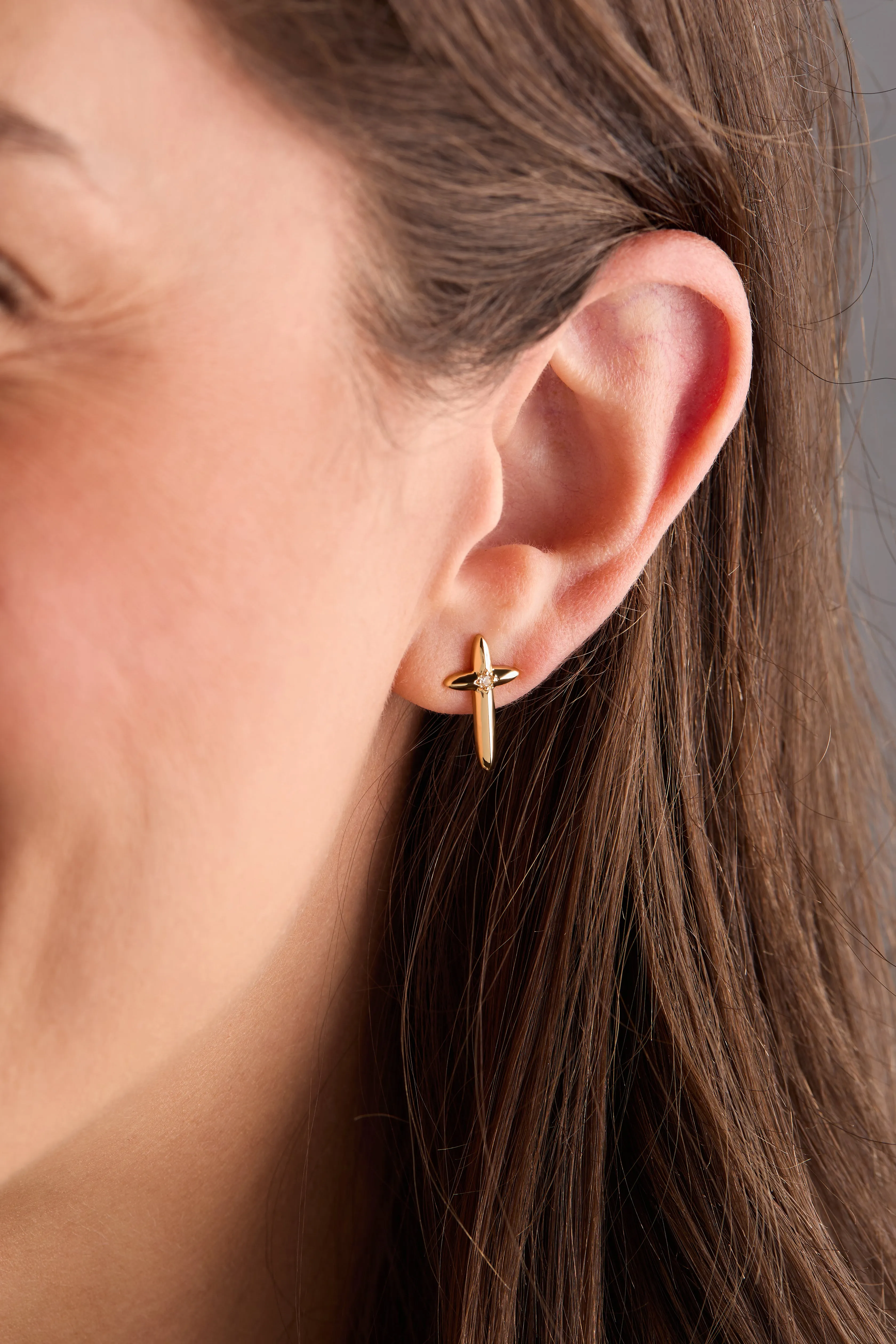 4:13 Cross Stud Earrings sold by Alex and Ani product image thumbnail 2