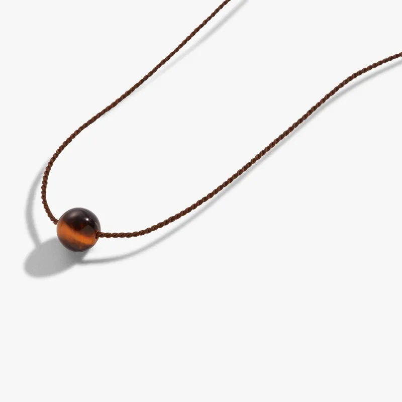 Tiger's Eye Gemstone Cord Necklace sold by Alex and Ani