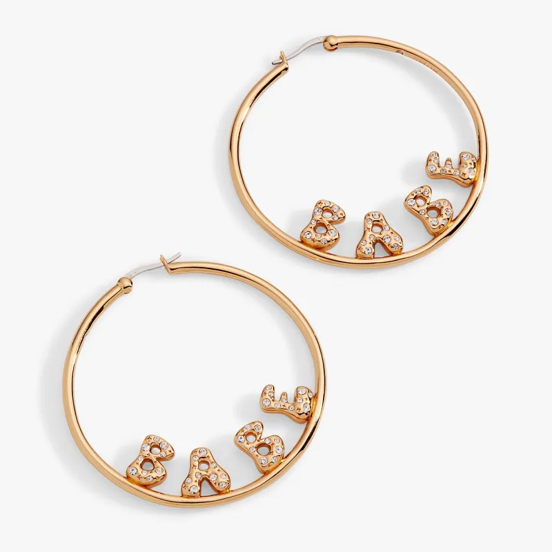 'Babe' Bubble Crystal Hoop Earrings sold by Alex and Ani