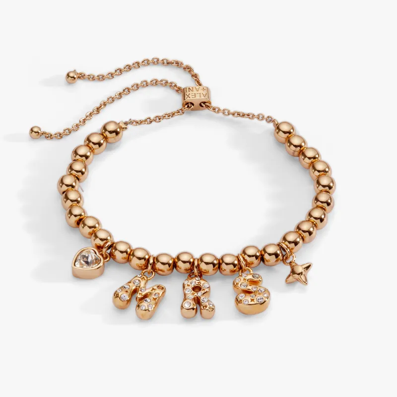 'Mrs" Beaded Bubble Bolo Bracelet sold by Alex and Ani