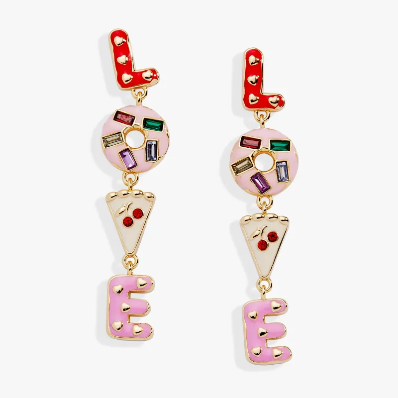 Sweet Shop 'Love' Linear Drop Statement Earrings sold by Alex and Ani