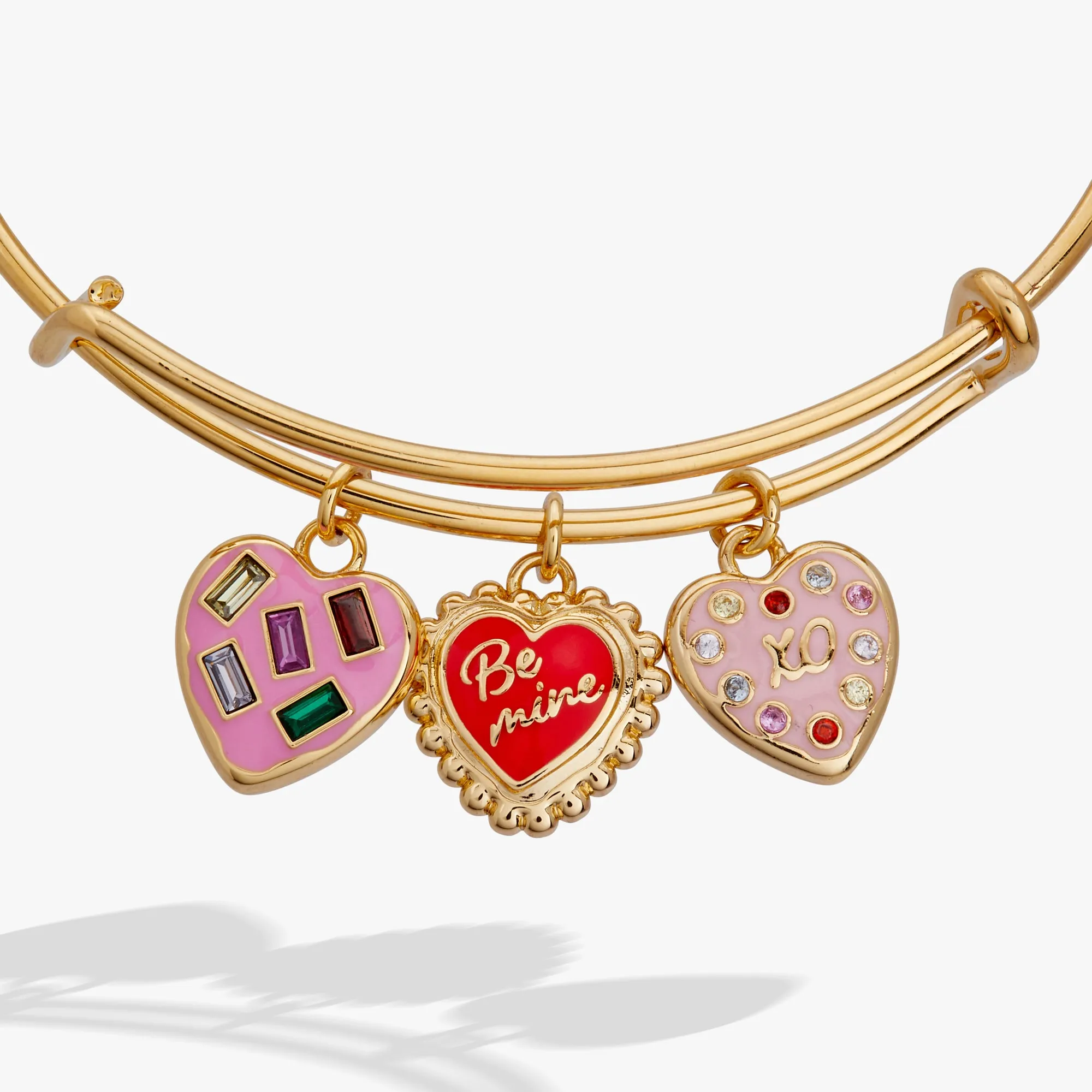 Sweet Shop 'Be Mine' Heart Multi Charm Bangle sold by Alex and Ani product image thumbnail 3