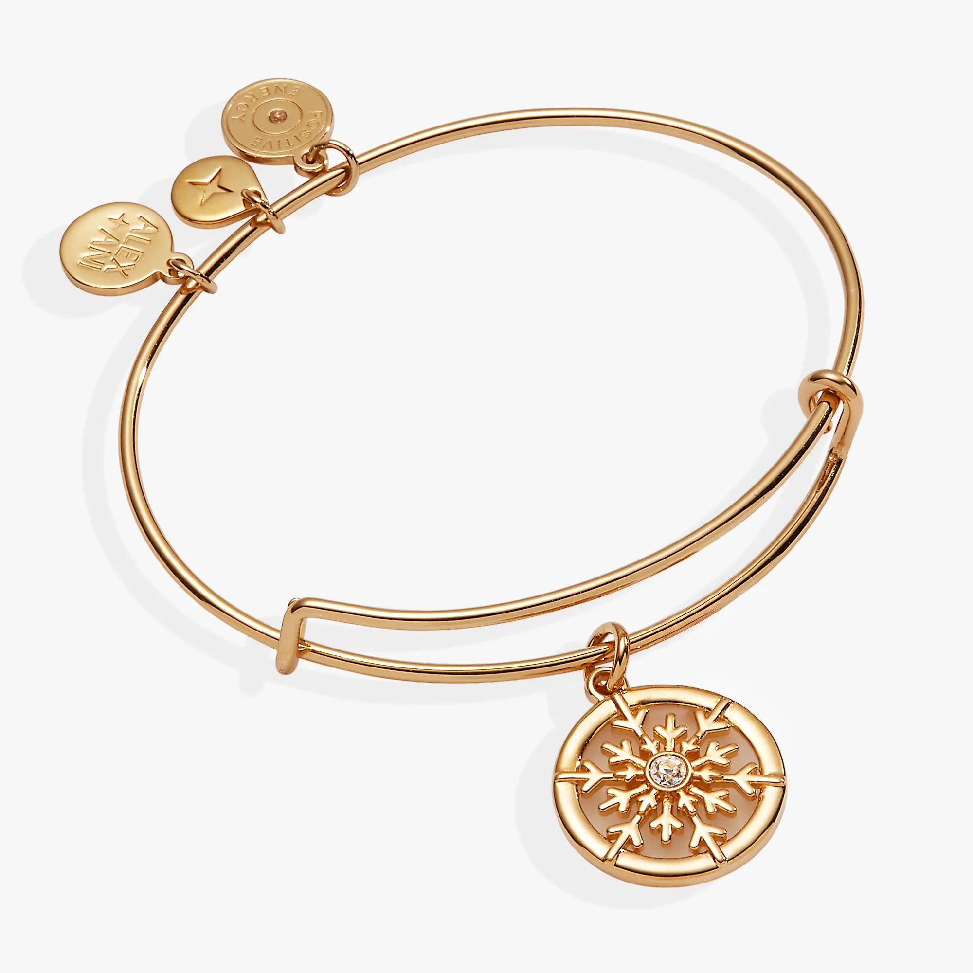 Frosted Snowflake Charm Bangle sold by Alex and Ani product image thumbnail 3