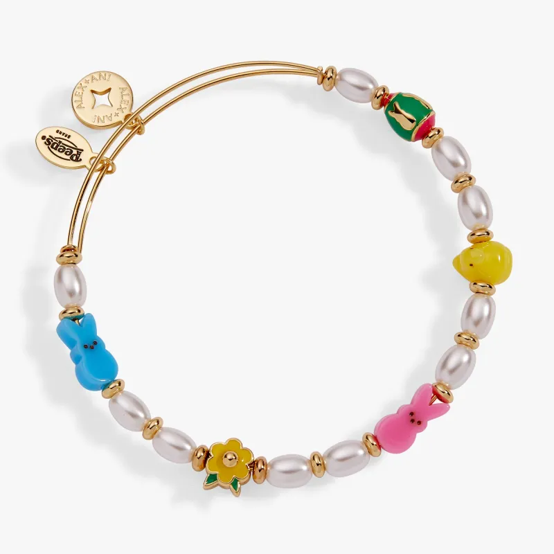 PEEPS® Chick and Bunny Beaded Bangle made by Alex and Ani