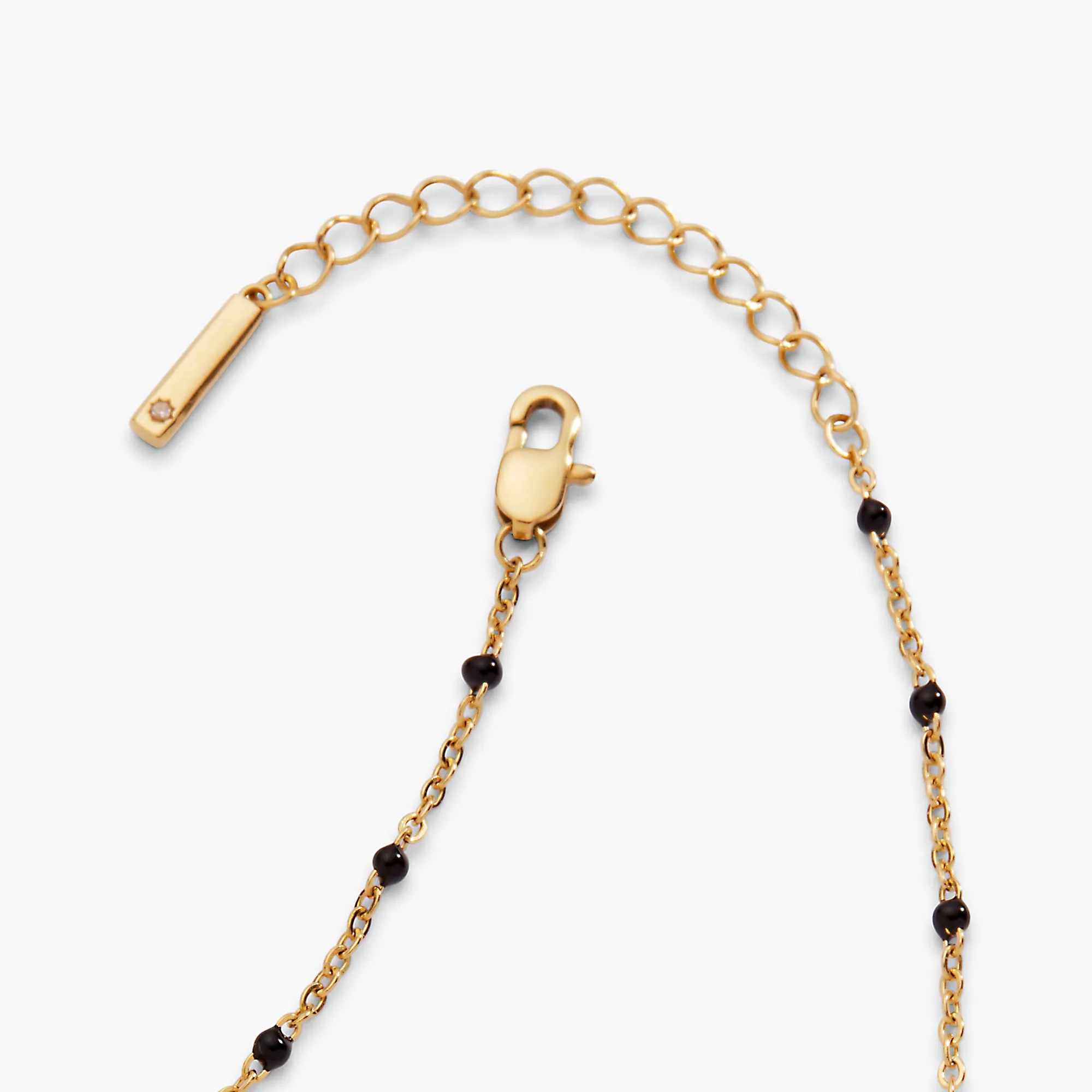 Black Enameled Chain Coin Station Anklet sold by Alex and Ani product image thumbnail 3