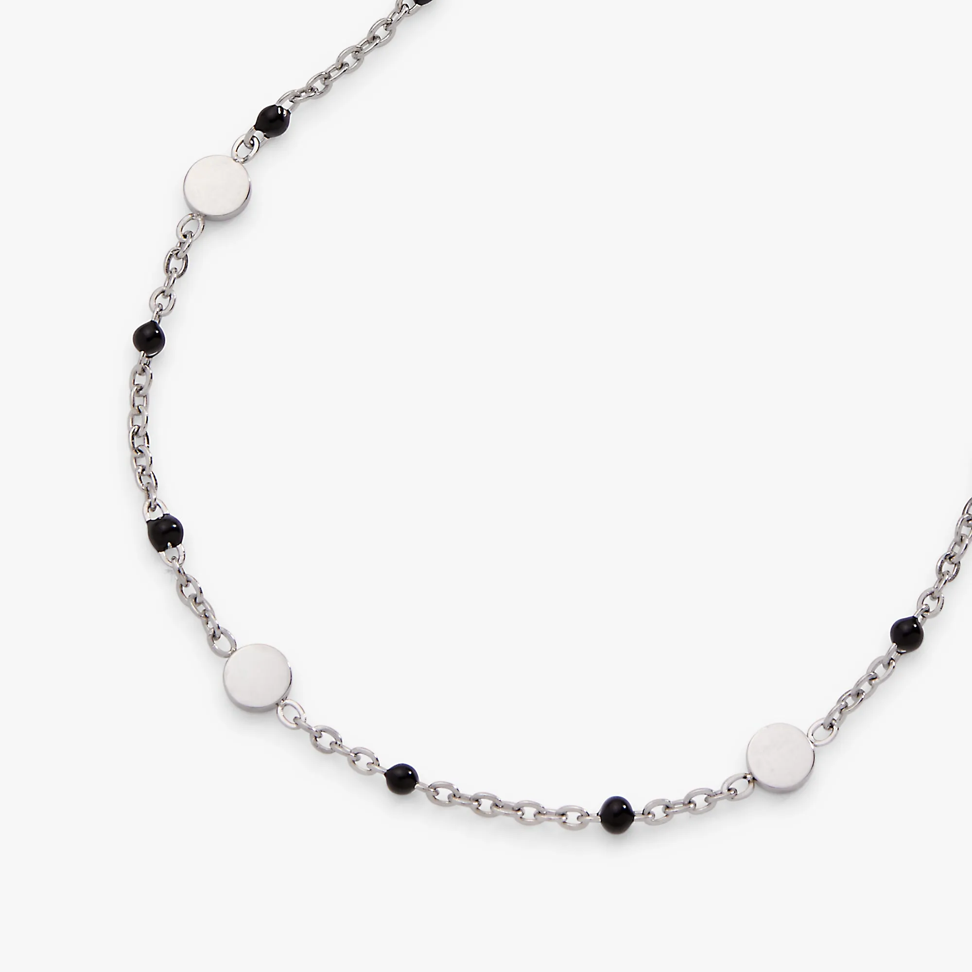 Black Enameled Chain Coin Station Anklet sold by Alex and Ani product image thumbnail 5