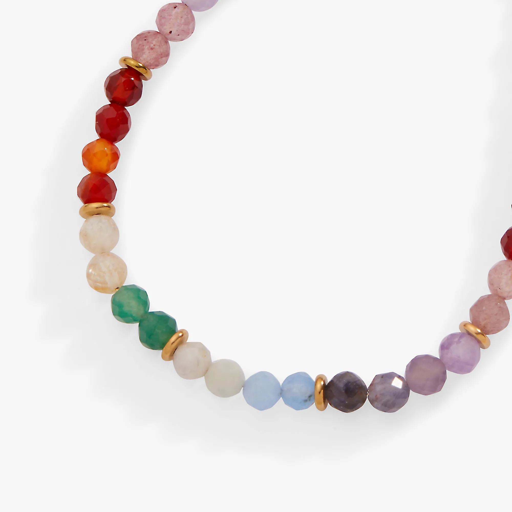 Rainbow Ombre Semi-Precious Beaded Anklet sold by Alex and Ani product image thumbnail 2