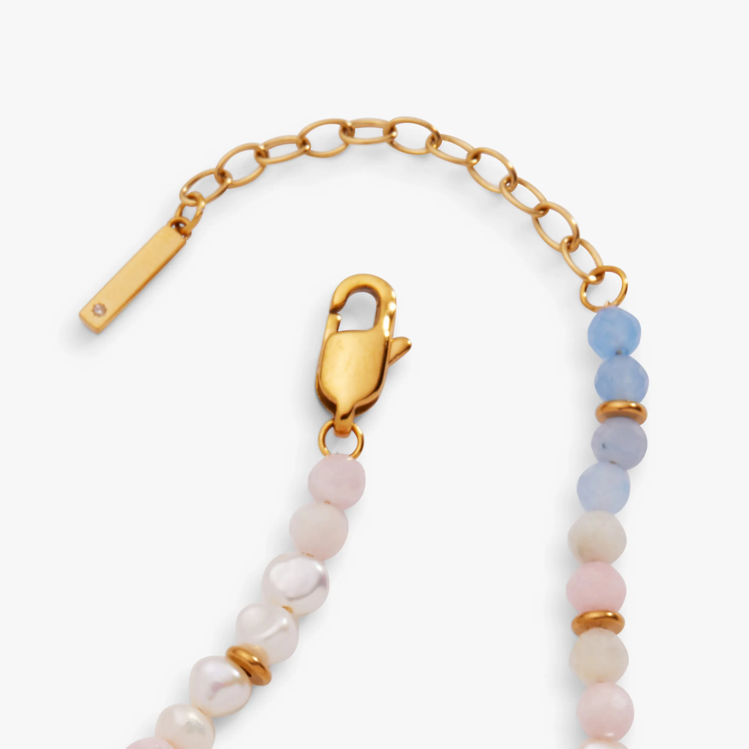 Sandy Peach Ombre Semi-Precious Beaded Anklet sold by Alex and Ani product image thumbnail 3
