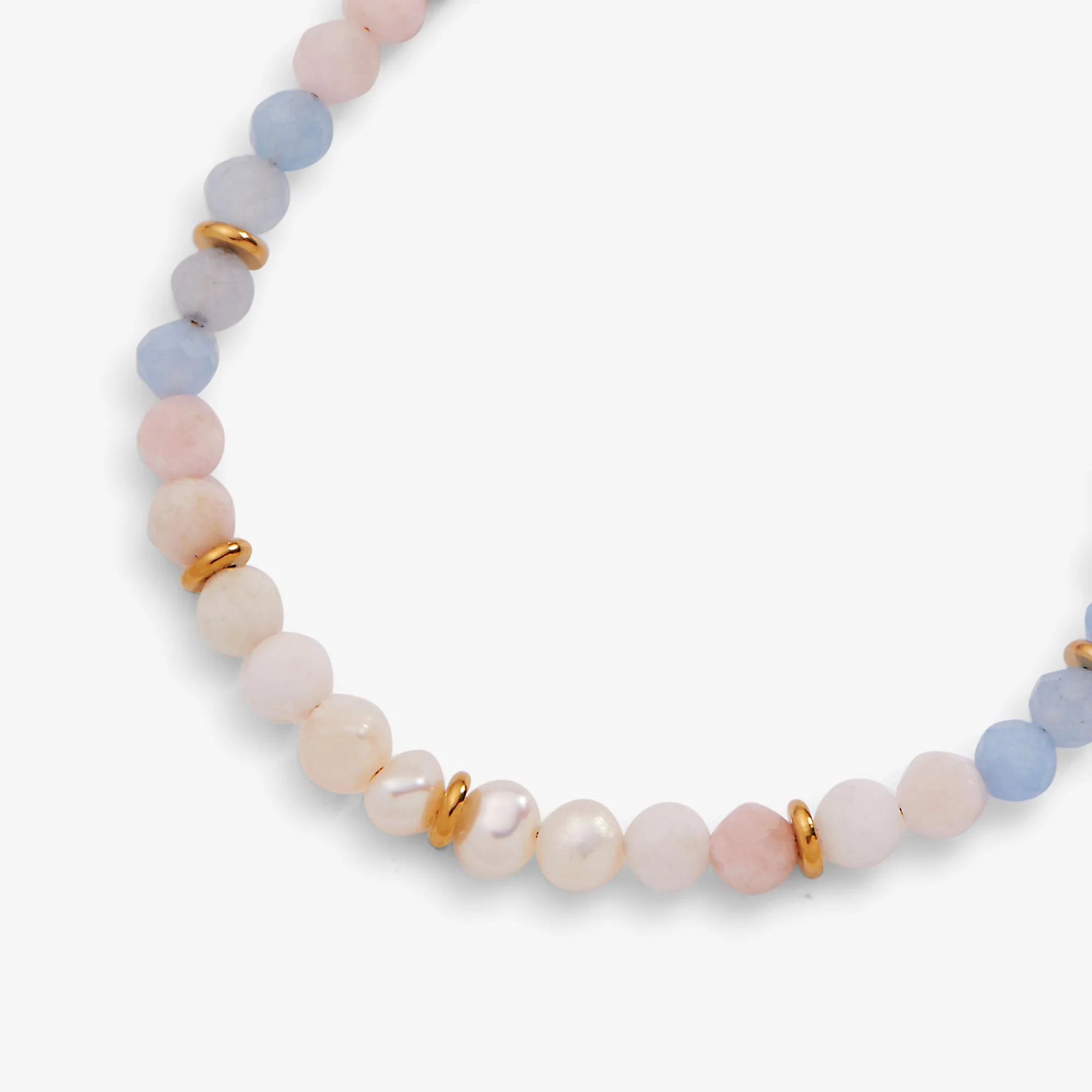 Sandy Peach Ombre Semi-Precious Beaded Anklet sold by Alex and Ani product image thumbnail 2