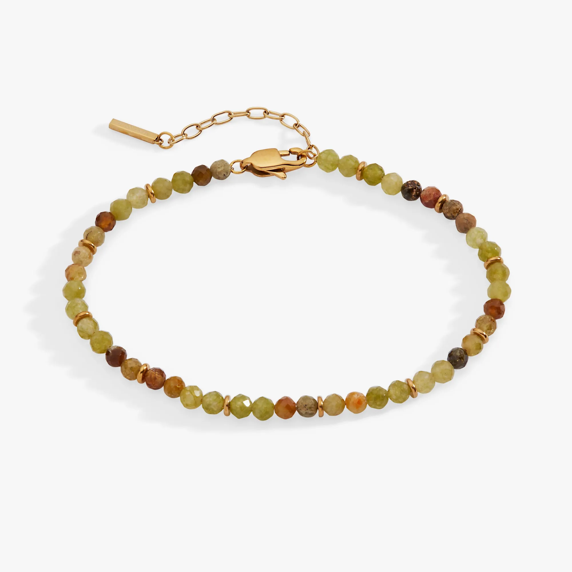 Green Ombre Semi-Precious Beaded Anklet sold by Alex and Ani