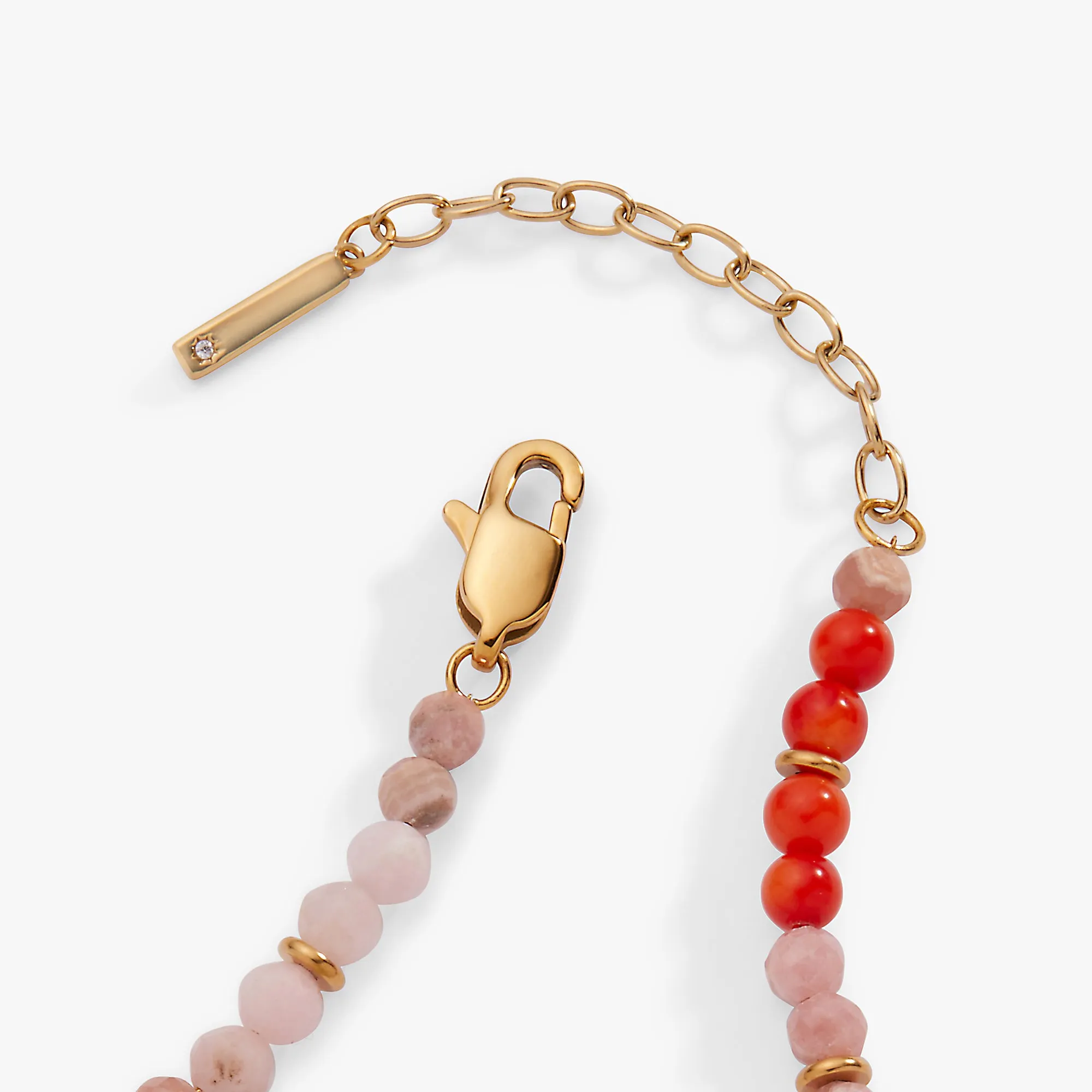 Coral Ombre Semi-Precious Beaded Anklet sold by Alex and Ani product image thumbnail 3