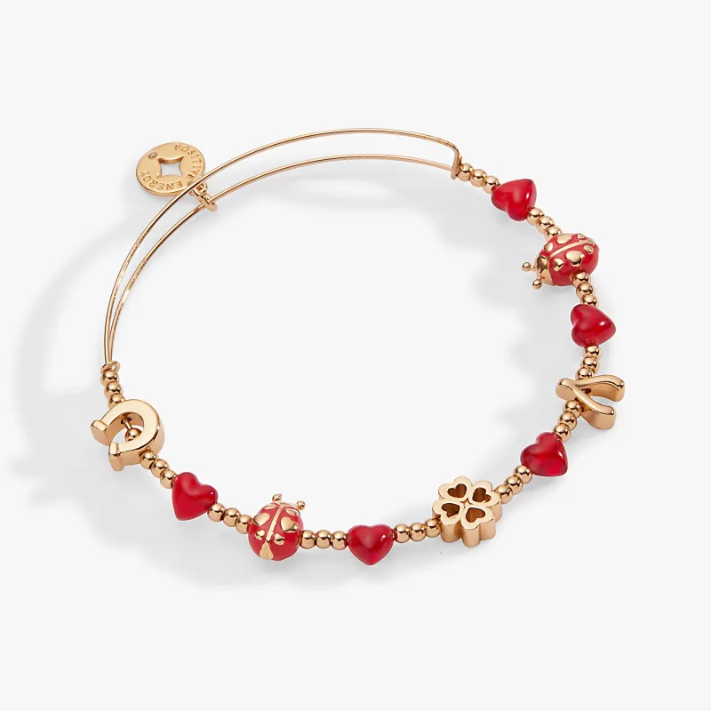 Lucky Ladybug Beaded Bangle made by Alex and Ani