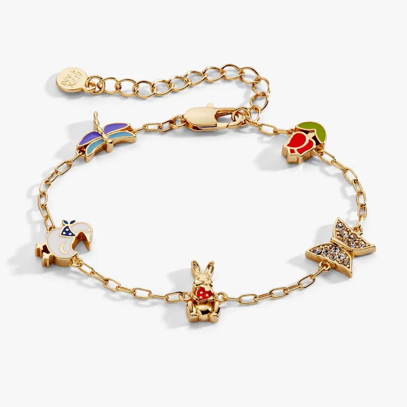 Garden Party Inline Charm Bracelet made by Alex and Ani