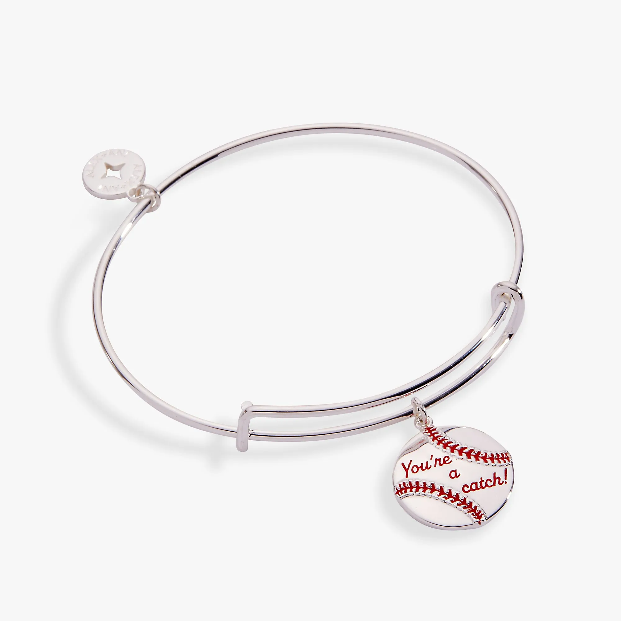 "You're A Catch" Baseball Charm Bangle sold by Alex and Ani