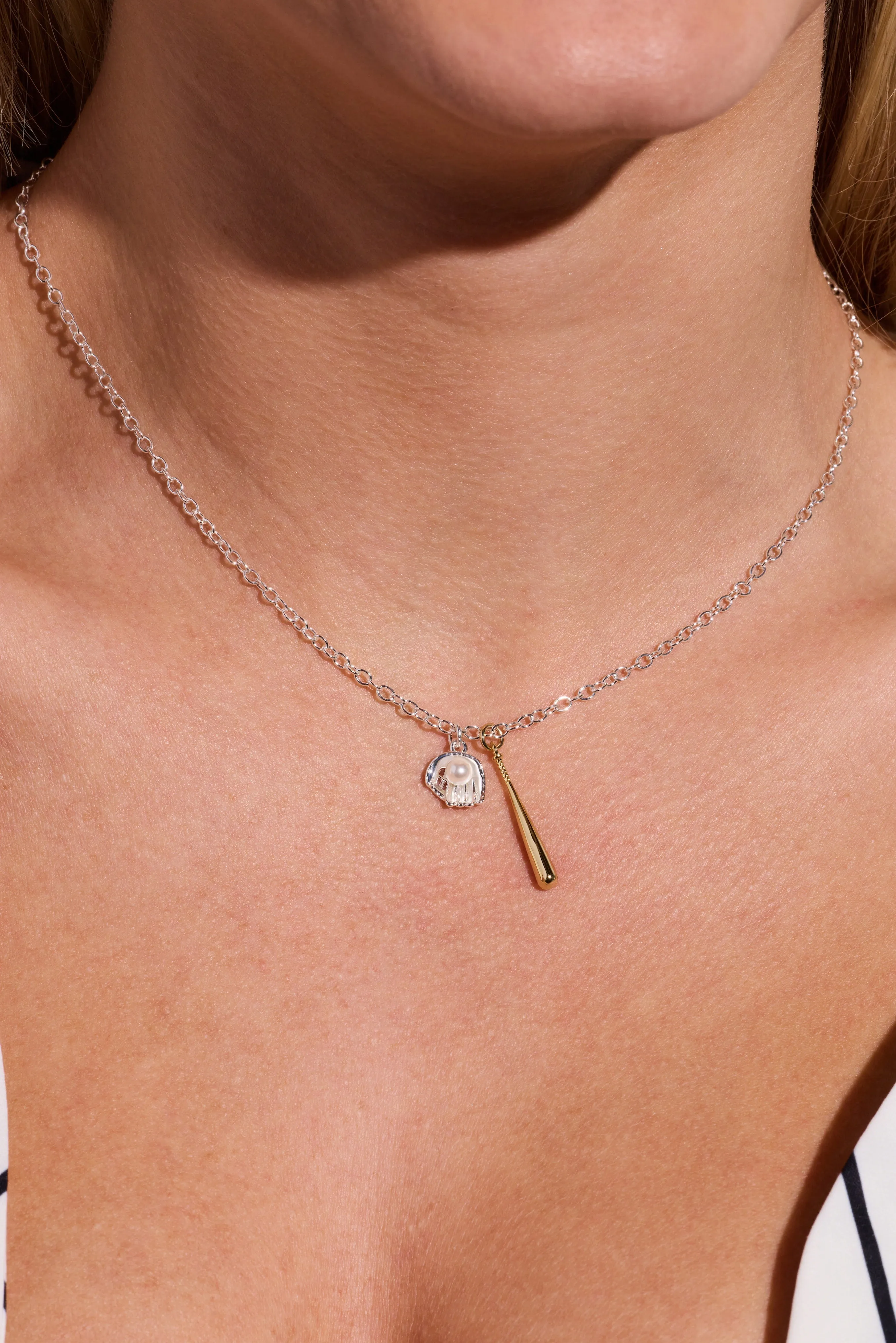 Baseball Duo Charm Pendant Necklace sold by Alex and Ani product image thumbnail 2