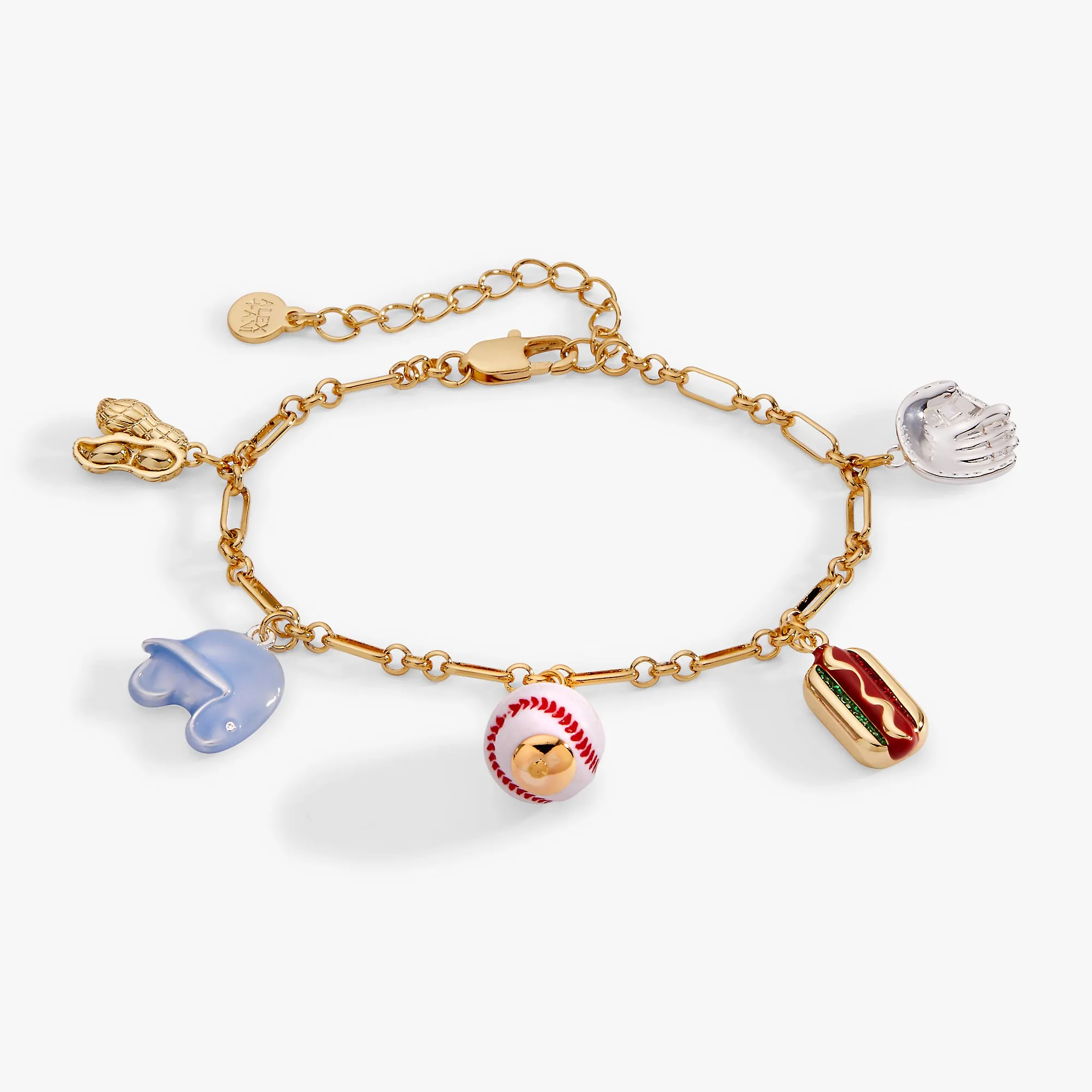 'Take Me Out to the Ballgame' Baseball Charm Bracelet sold by Alex and Ani