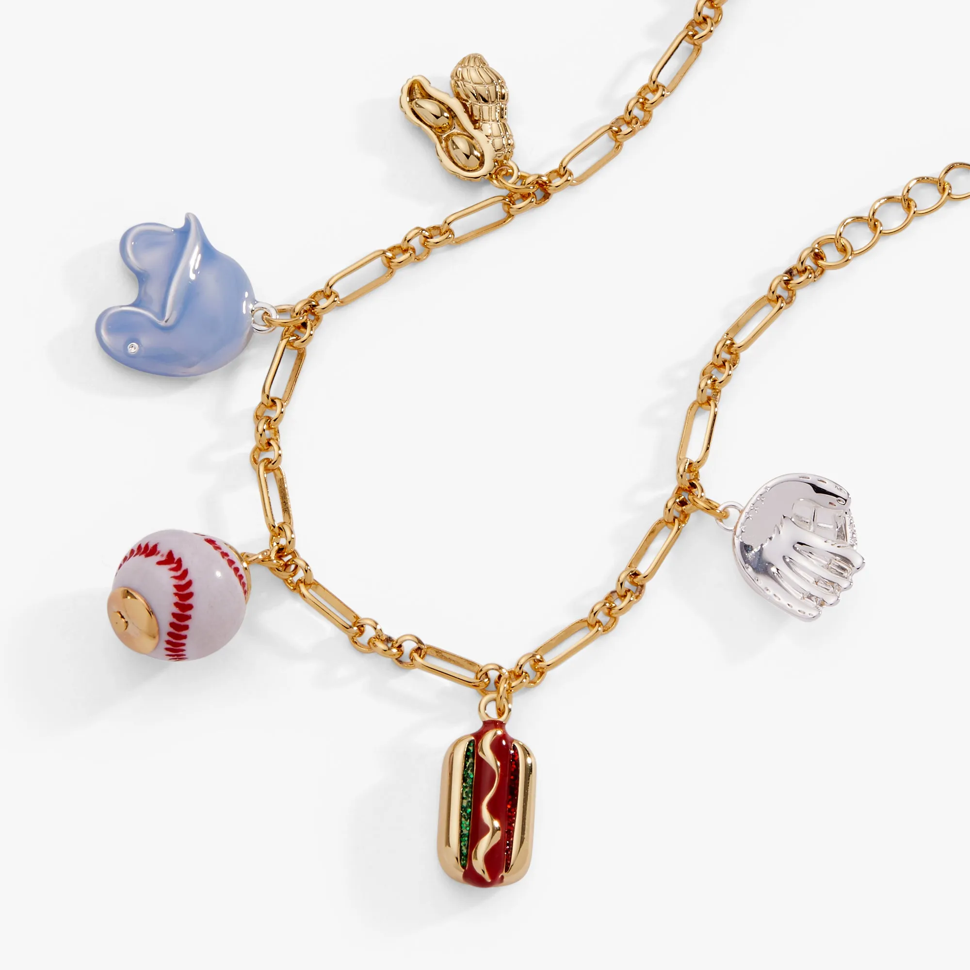 'Take Me Out to the Ballgame' Baseball Charm Bracelet sold by Alex and Ani product image thumbnail 3