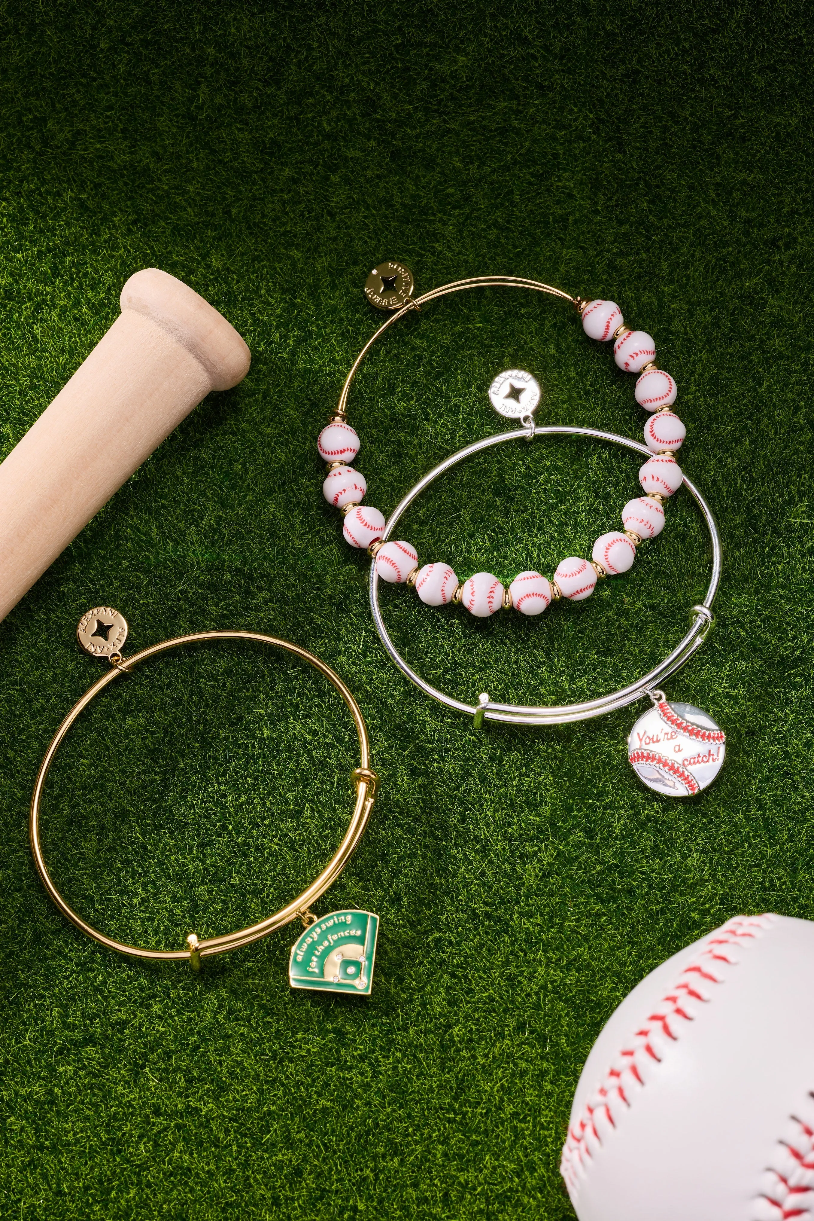 "Always Swing for the Fences" Charm Bangle sold by Alex and Ani product image thumbnail 5