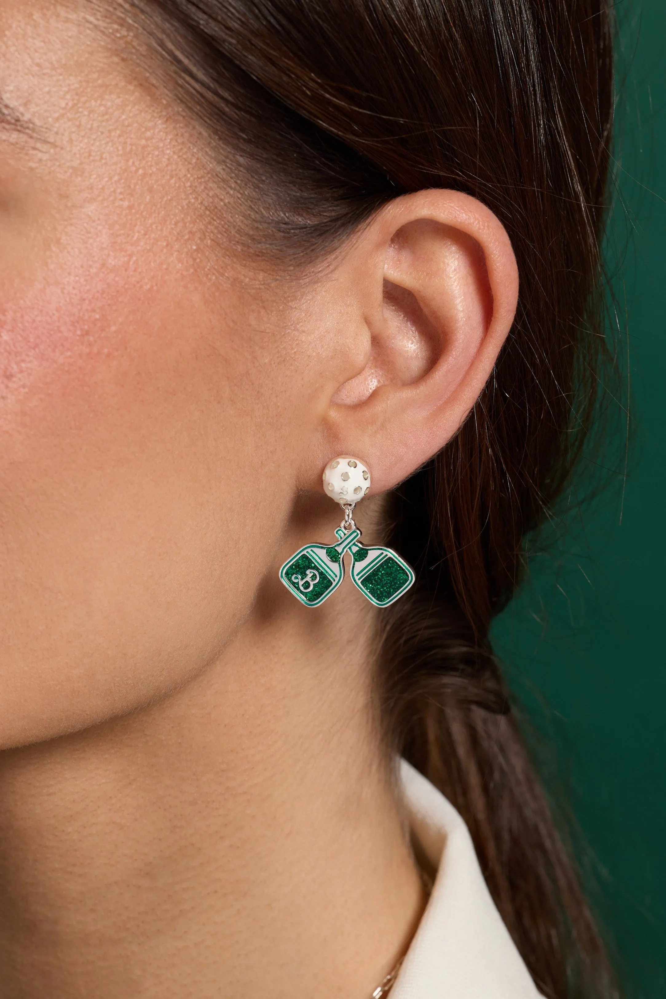 Barbie™ Pickleball Drop Earrings sold by Alex and Ani product image thumbnail 2