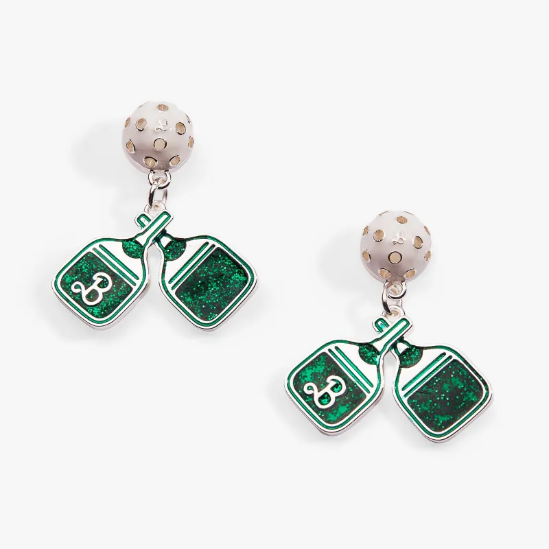 Barbie™ Pickleball Drop Earrings made by Alex and Ani